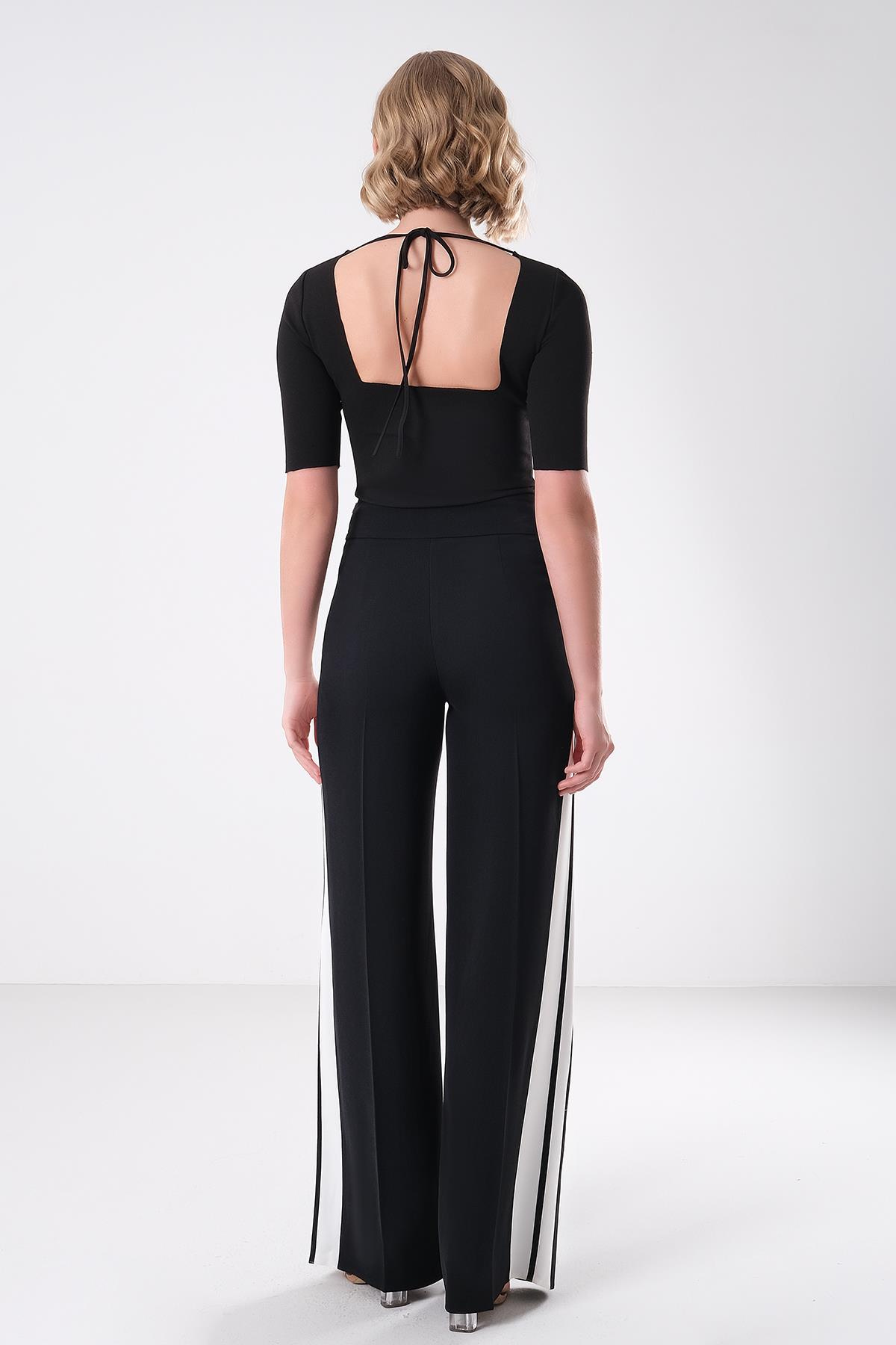 Renk Bloklu Pantolon