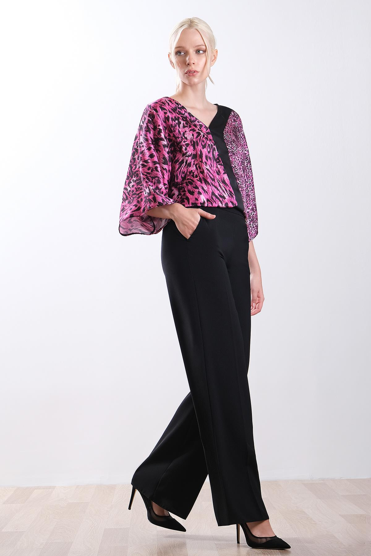 Yüksek Bel Bol Paça Fit Pantolon