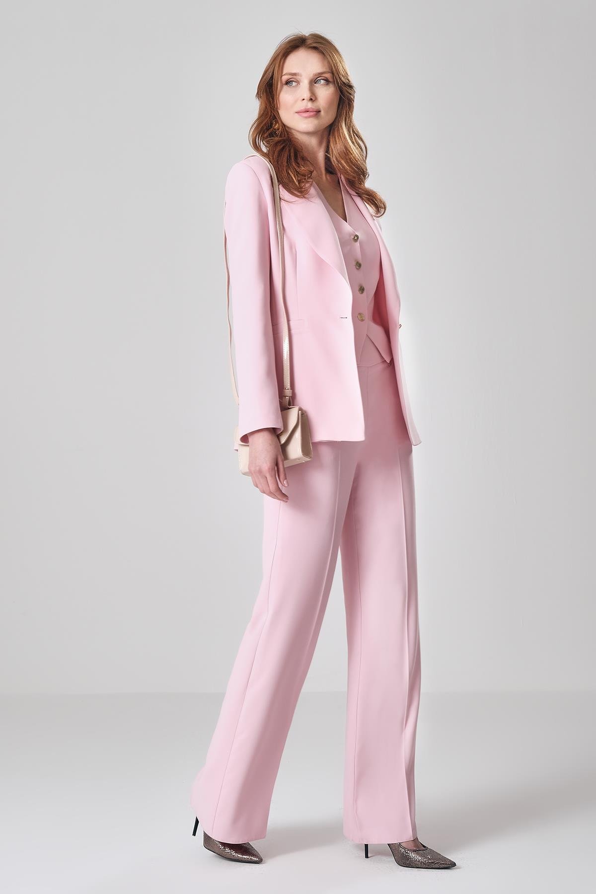 Yüksek Bel Cepli Pantolon