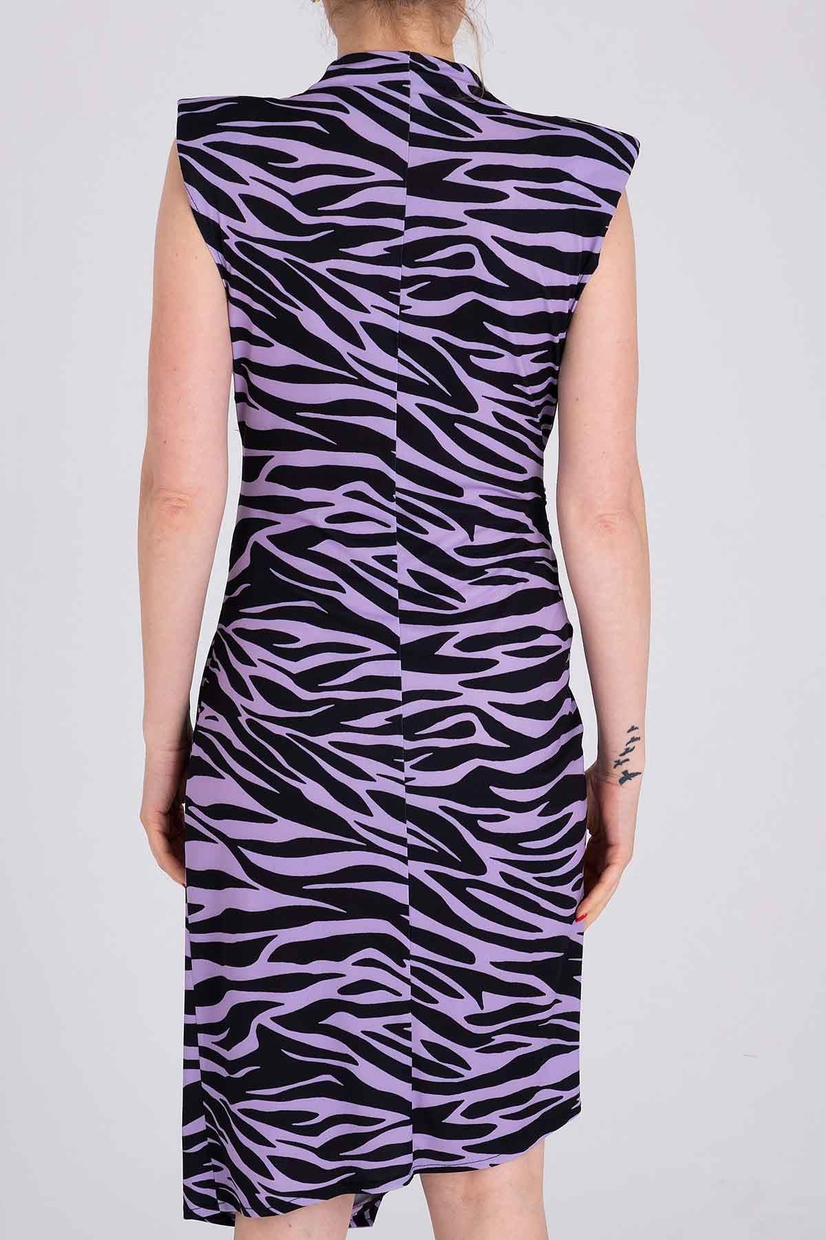 Zebra Desenli Elbise