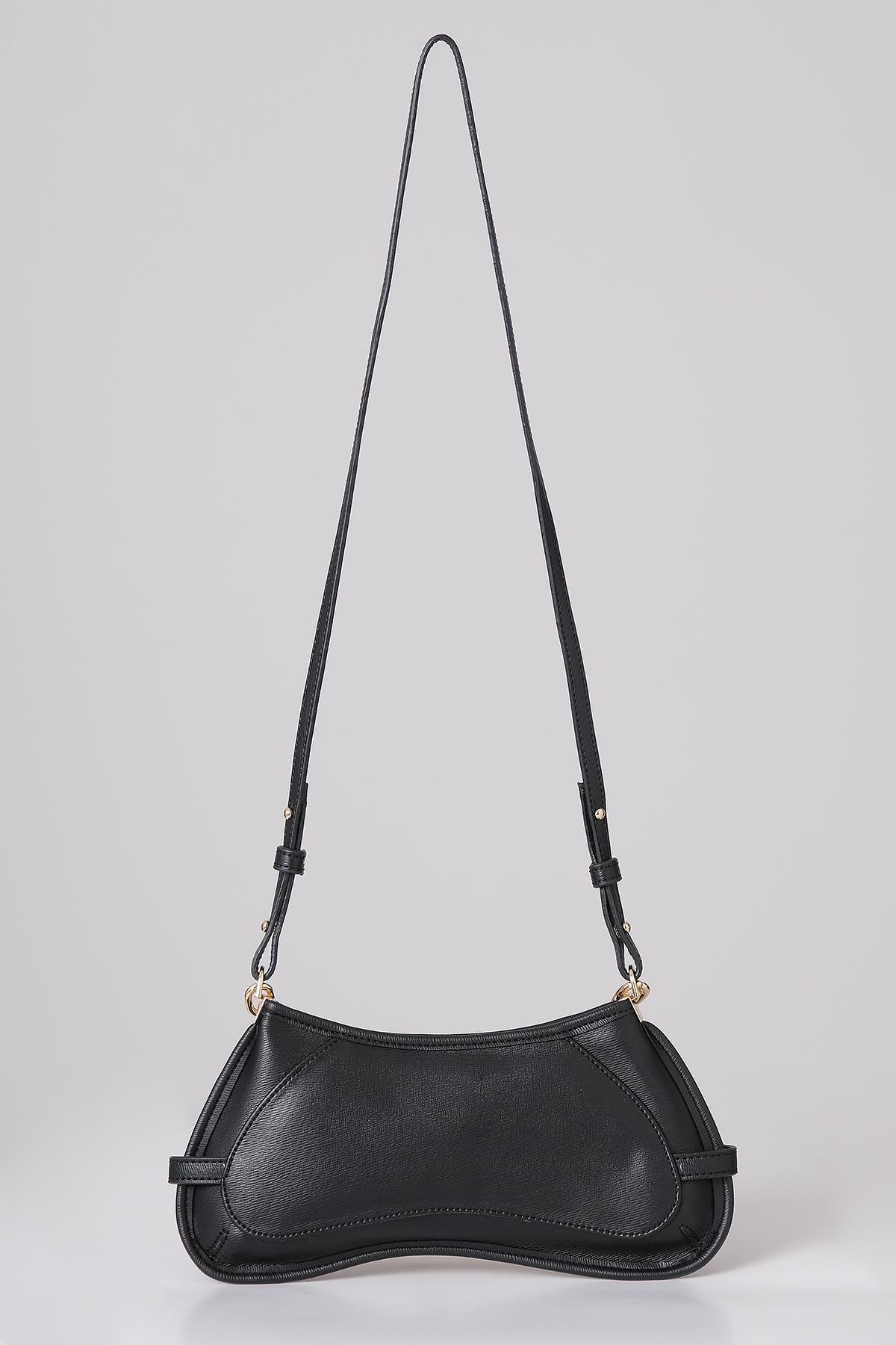 Zincir Aksesuarlı Uzun Deri Askılı El Omuz Çanta