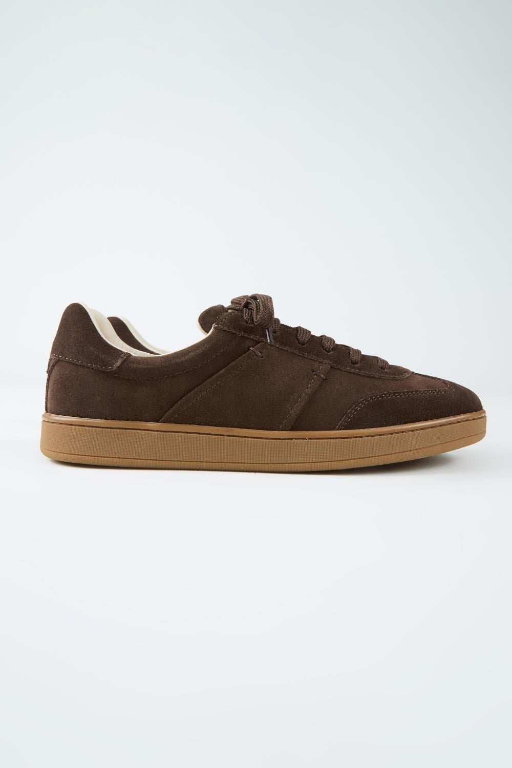 Krahe Calijero Erkek Hakiki Deri Bağcıklı Kahve Sneakers