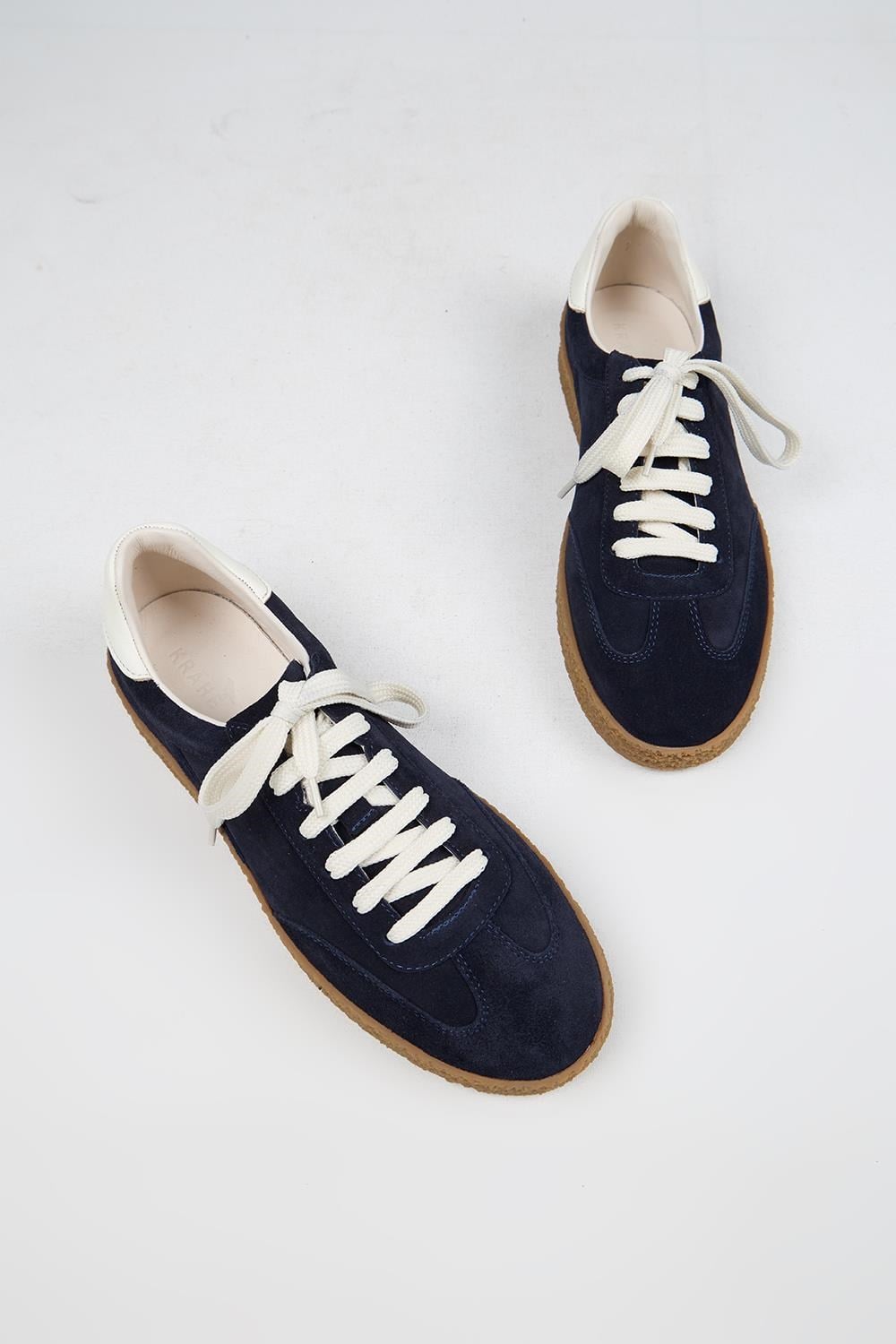 Krahe Palminteri 2 Erkek Hakiki Deri Bağcıklı Laci-Ekru Sneakers