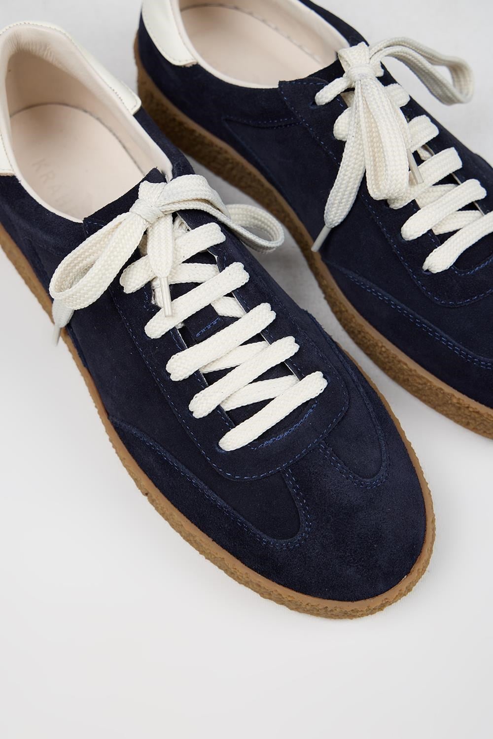 Krahe Palminteri 2 Erkek Hakiki Deri Bağcıklı Laci-Ekru Sneakers