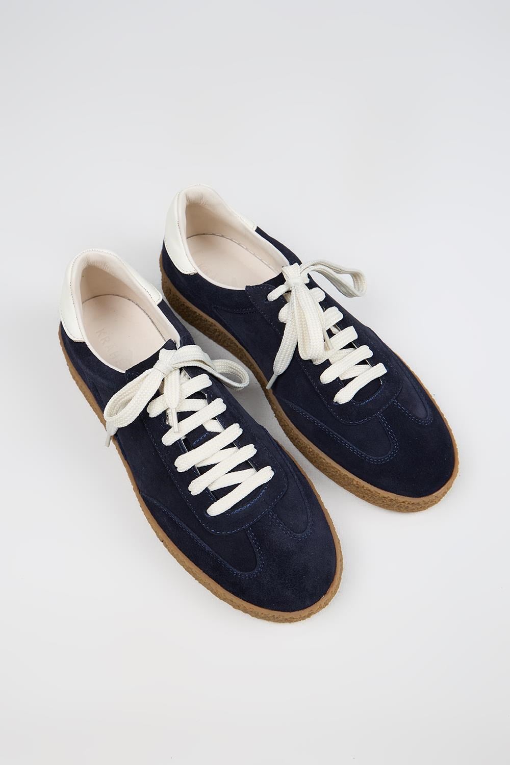 Krahe Palminteri 2 Erkek Hakiki Deri Bağcıklı Laci-Ekru Sneakers