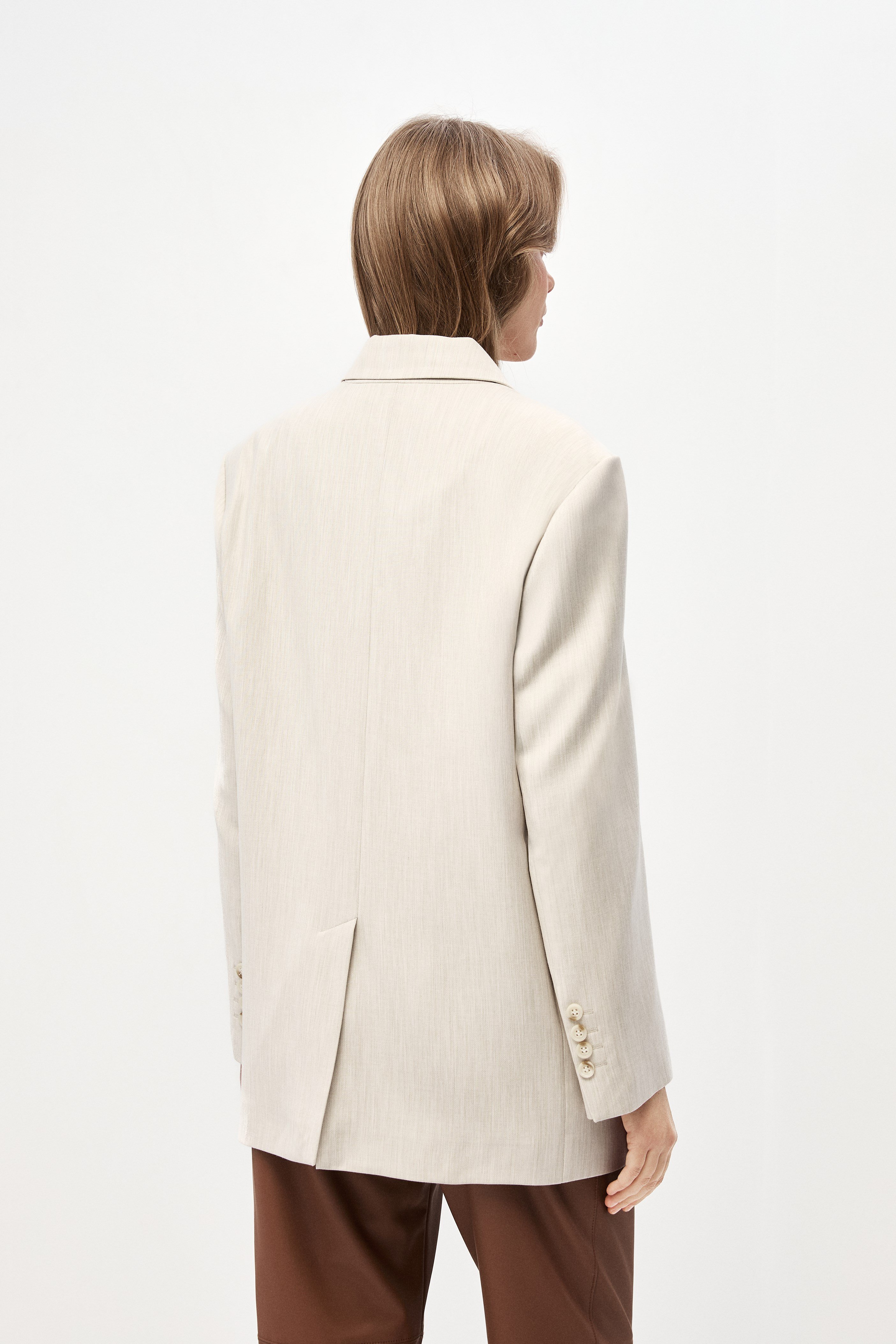 Gri Oversize Blazer Ceket