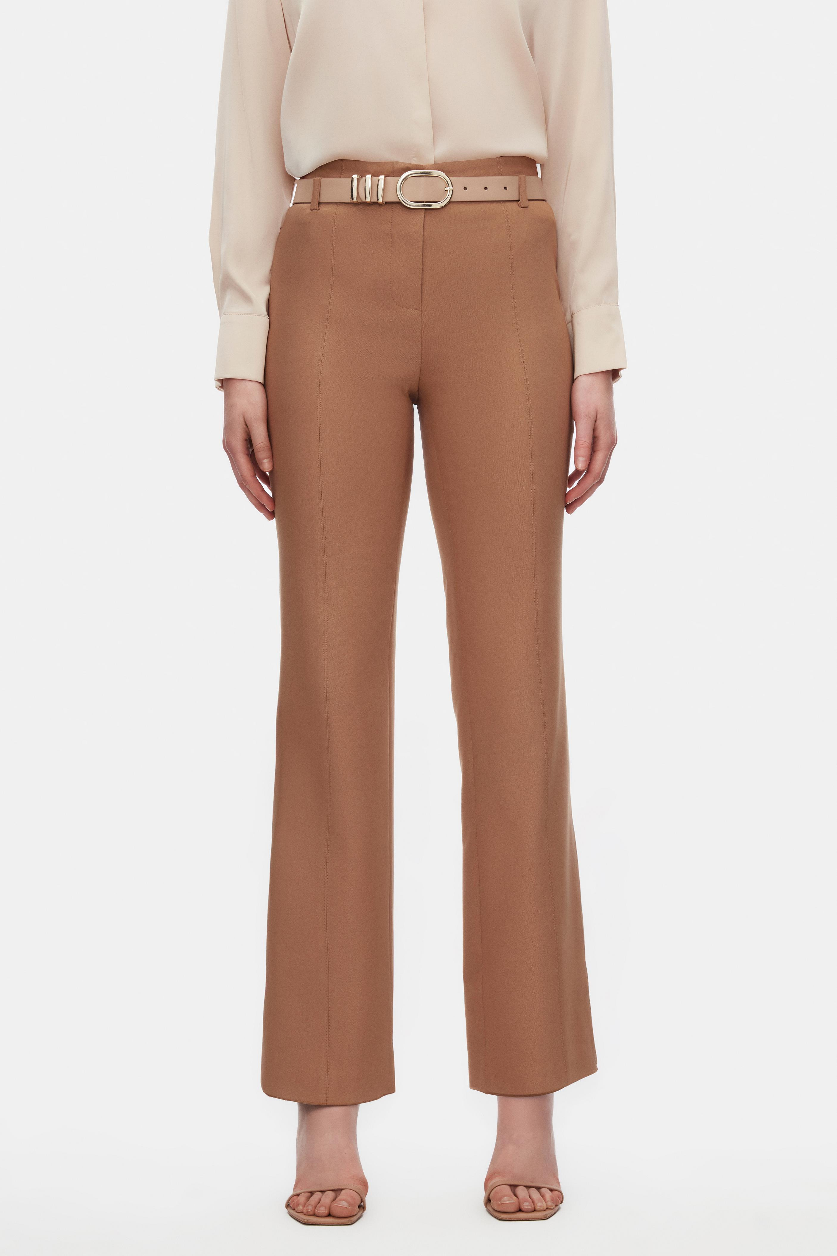 KEMERLİ FLARED PANTOLON