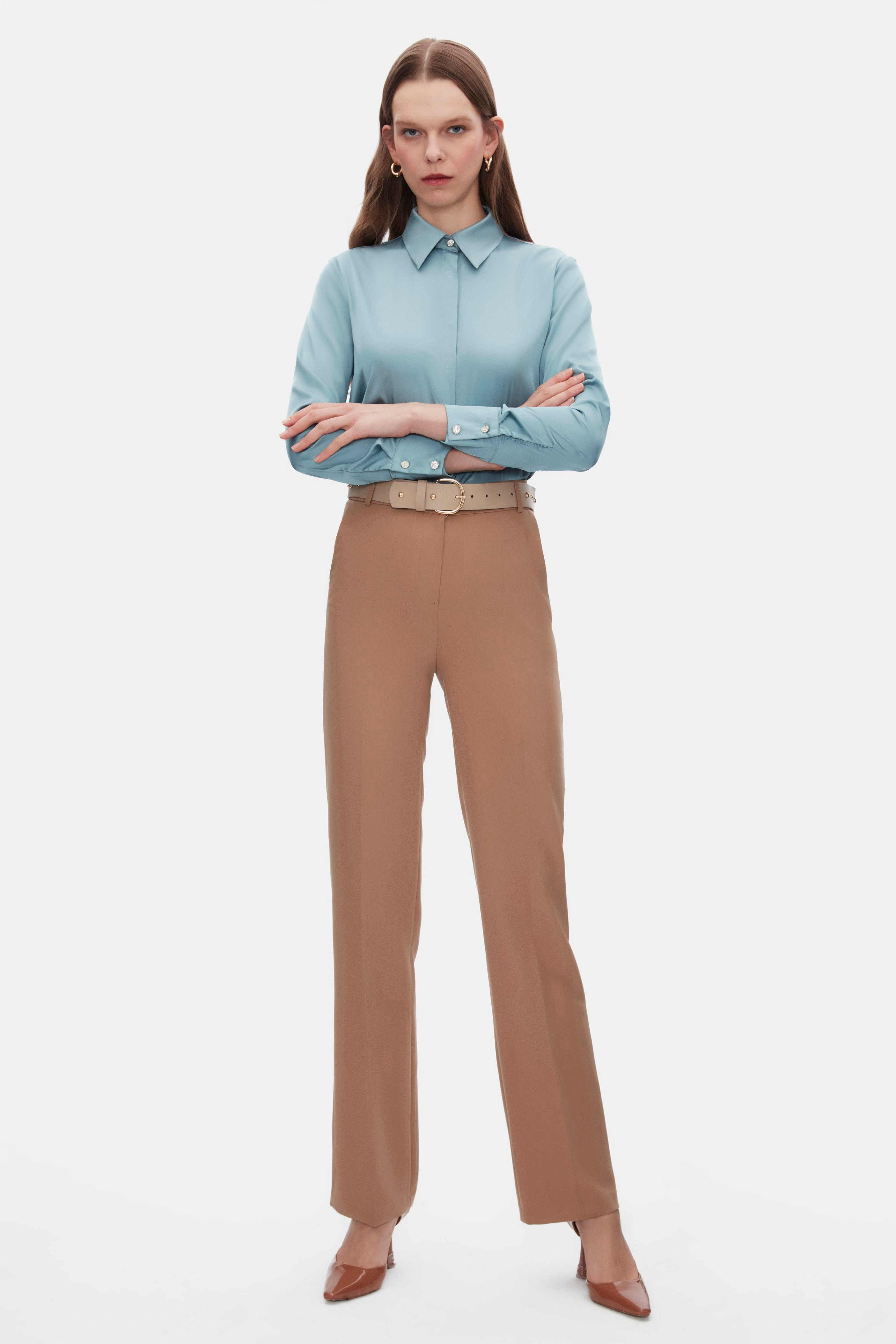 KEMERLİ STRAIGHT PANTOLON