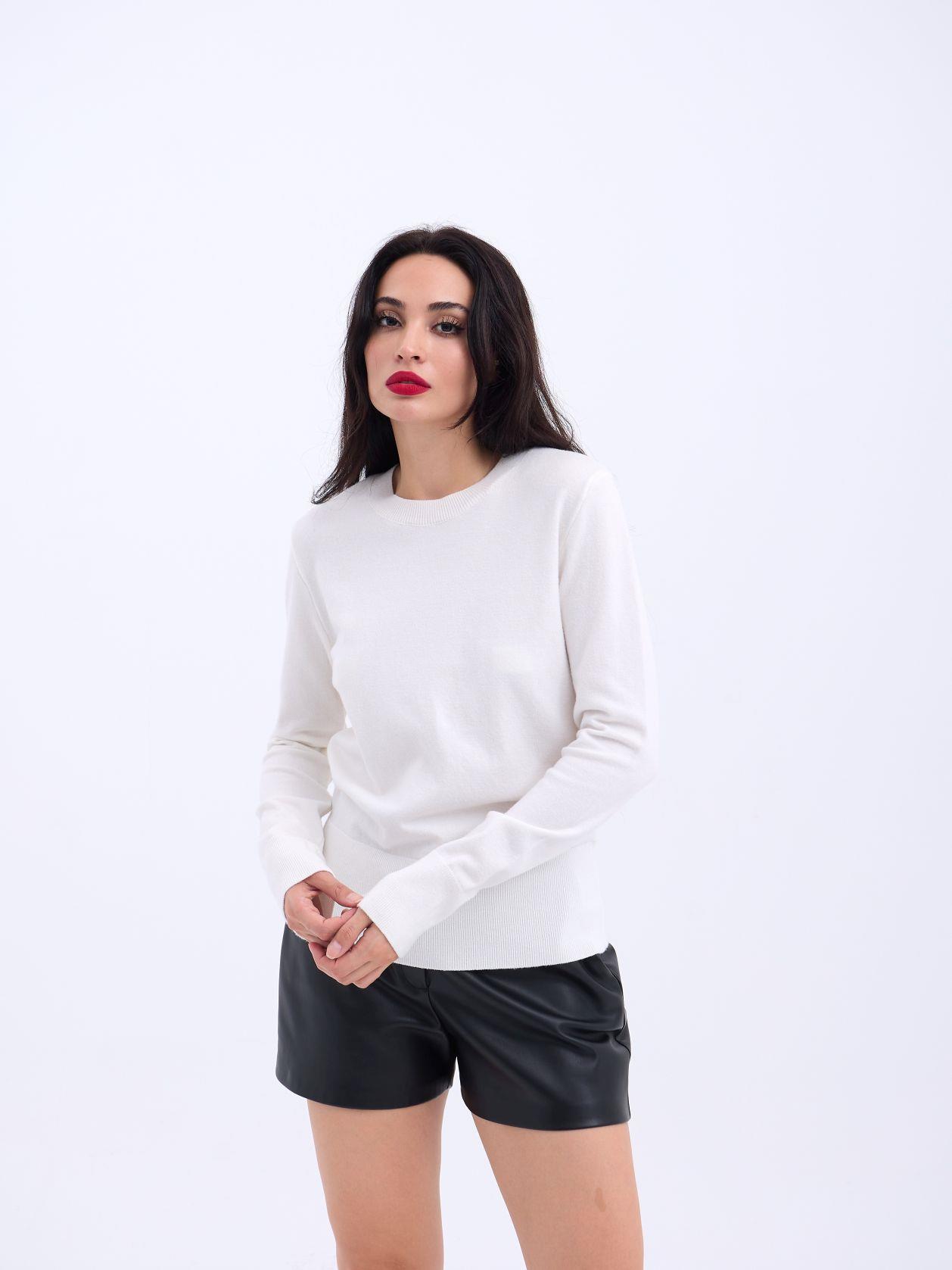 4217 TRİKO BASİC KAZAK-EKRU