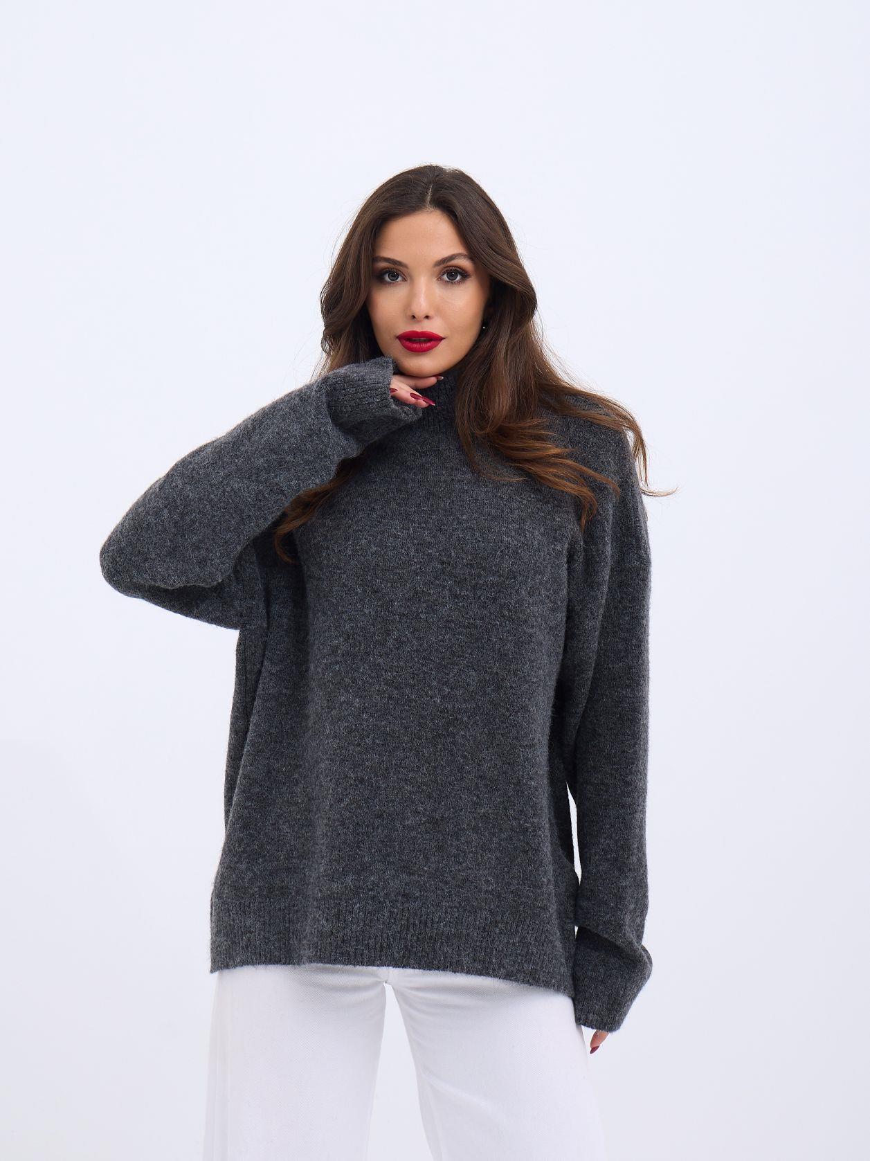 43081 TRİKO YARIM BALIKÇI SALAŞ KAZAK-ANTRASİT