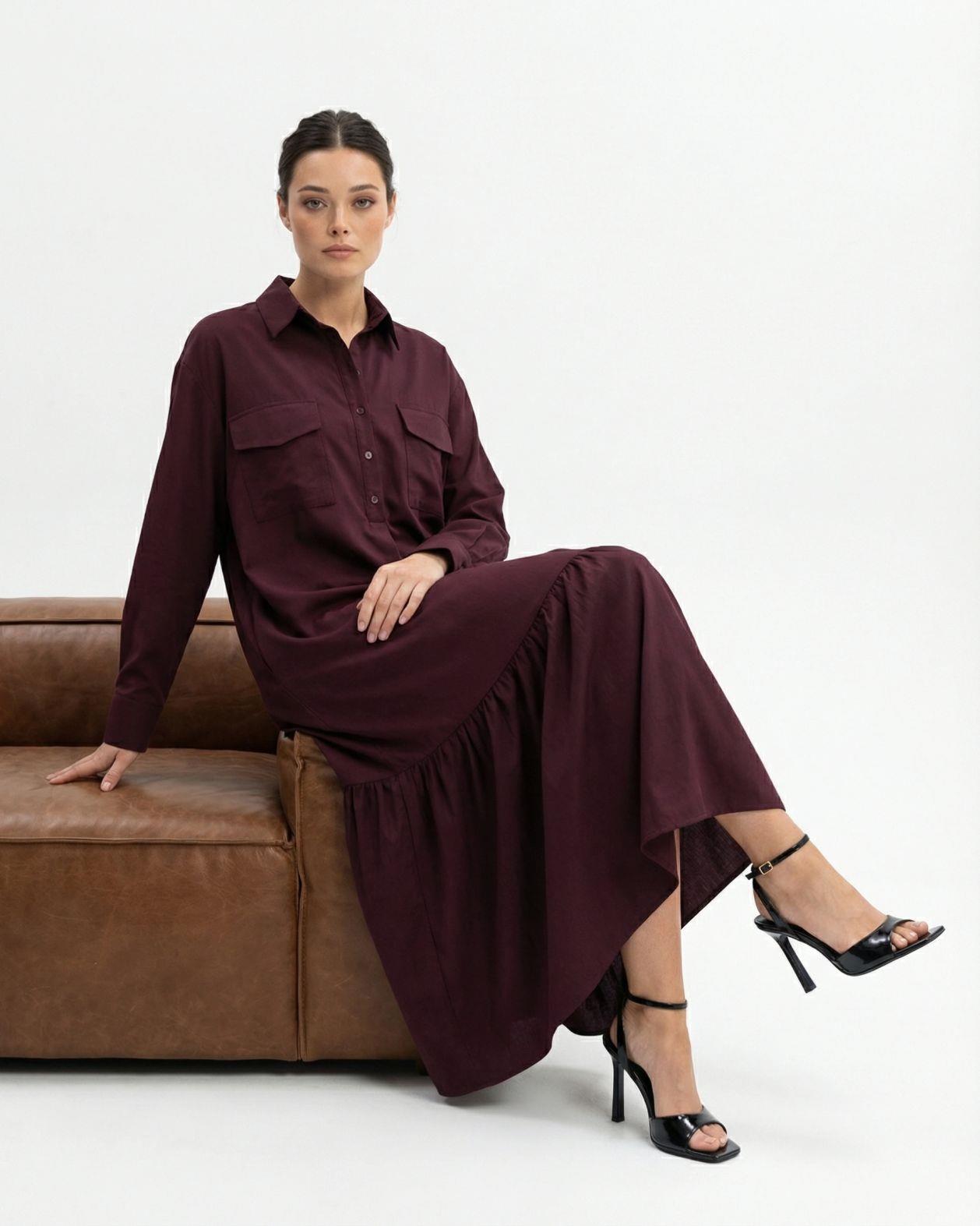 5855 ELBİSE-BORDO