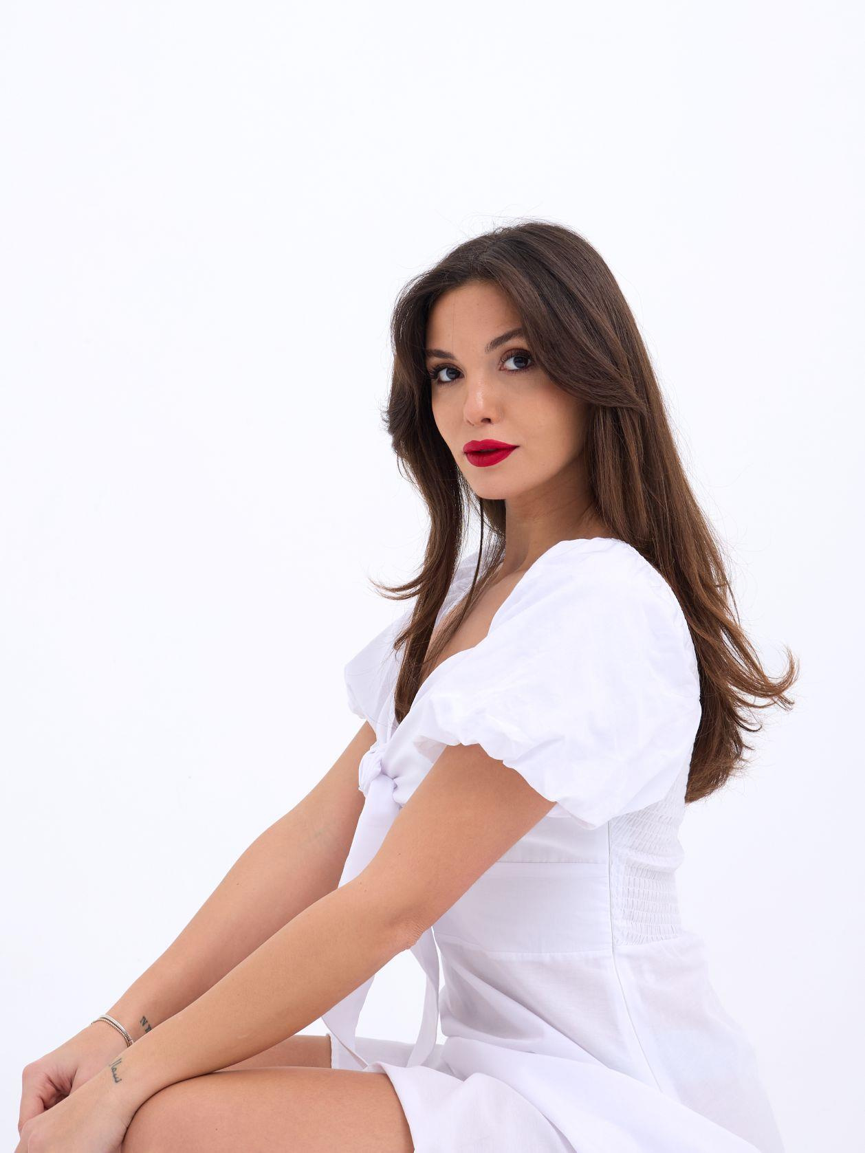 5948 ELBİSE-BEYAZ