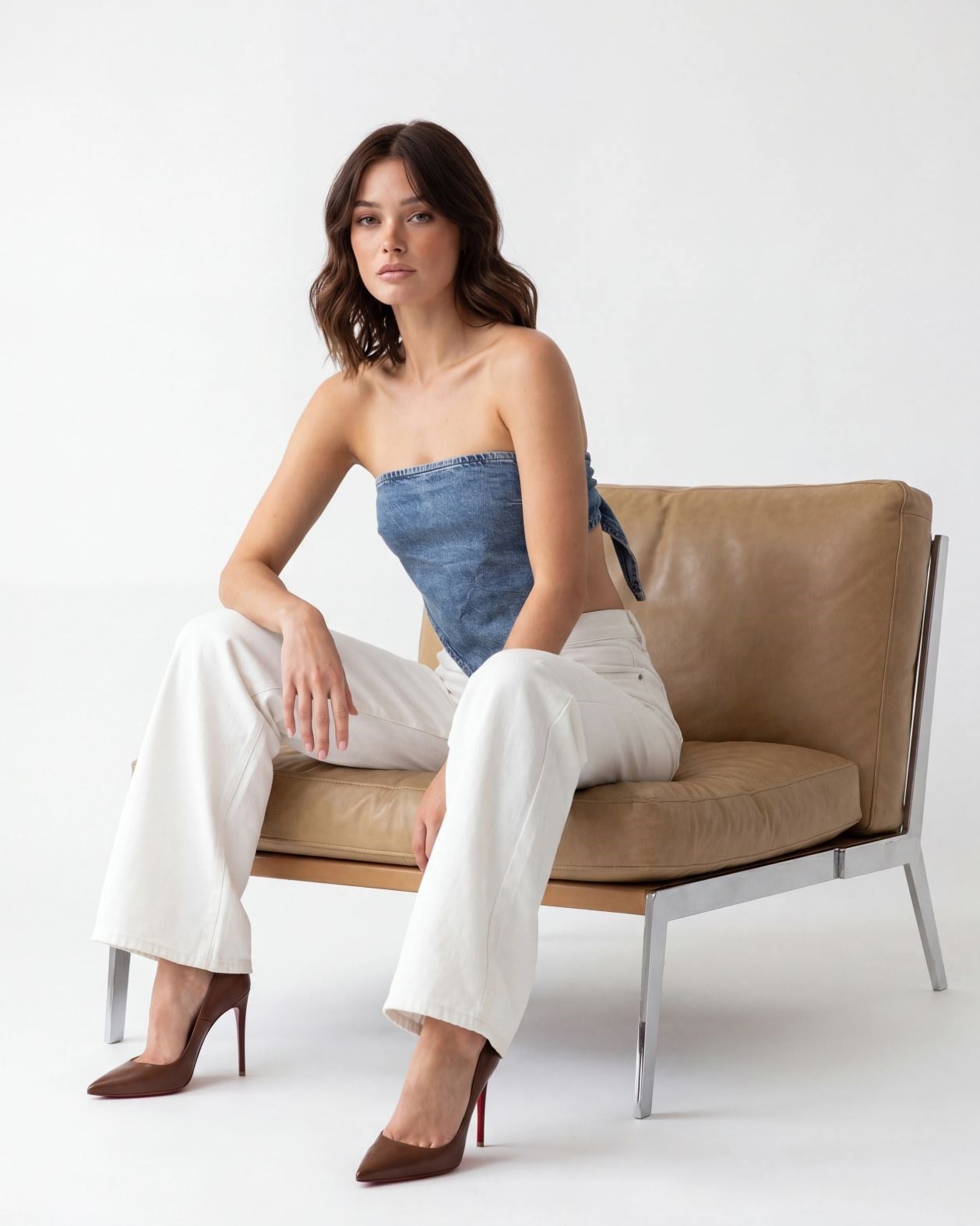 6222 KOT CROP-MAVİ