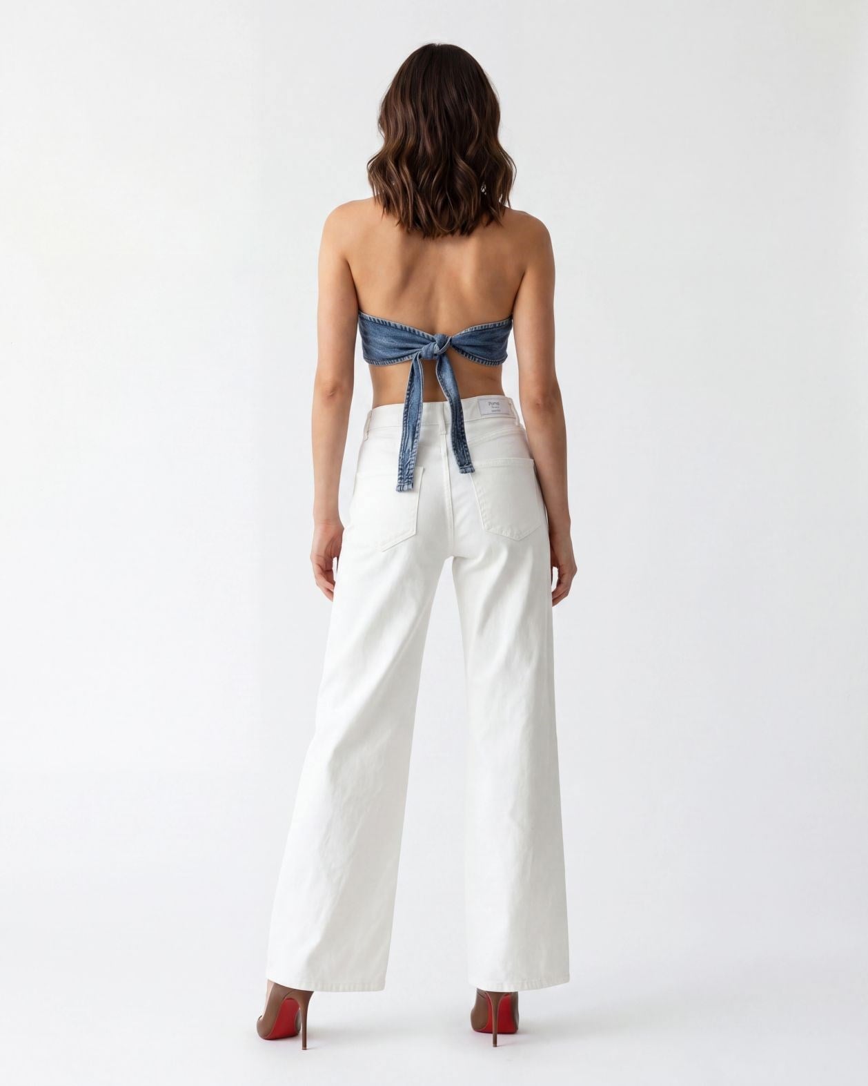 6222 KOT CROP-MAVİ