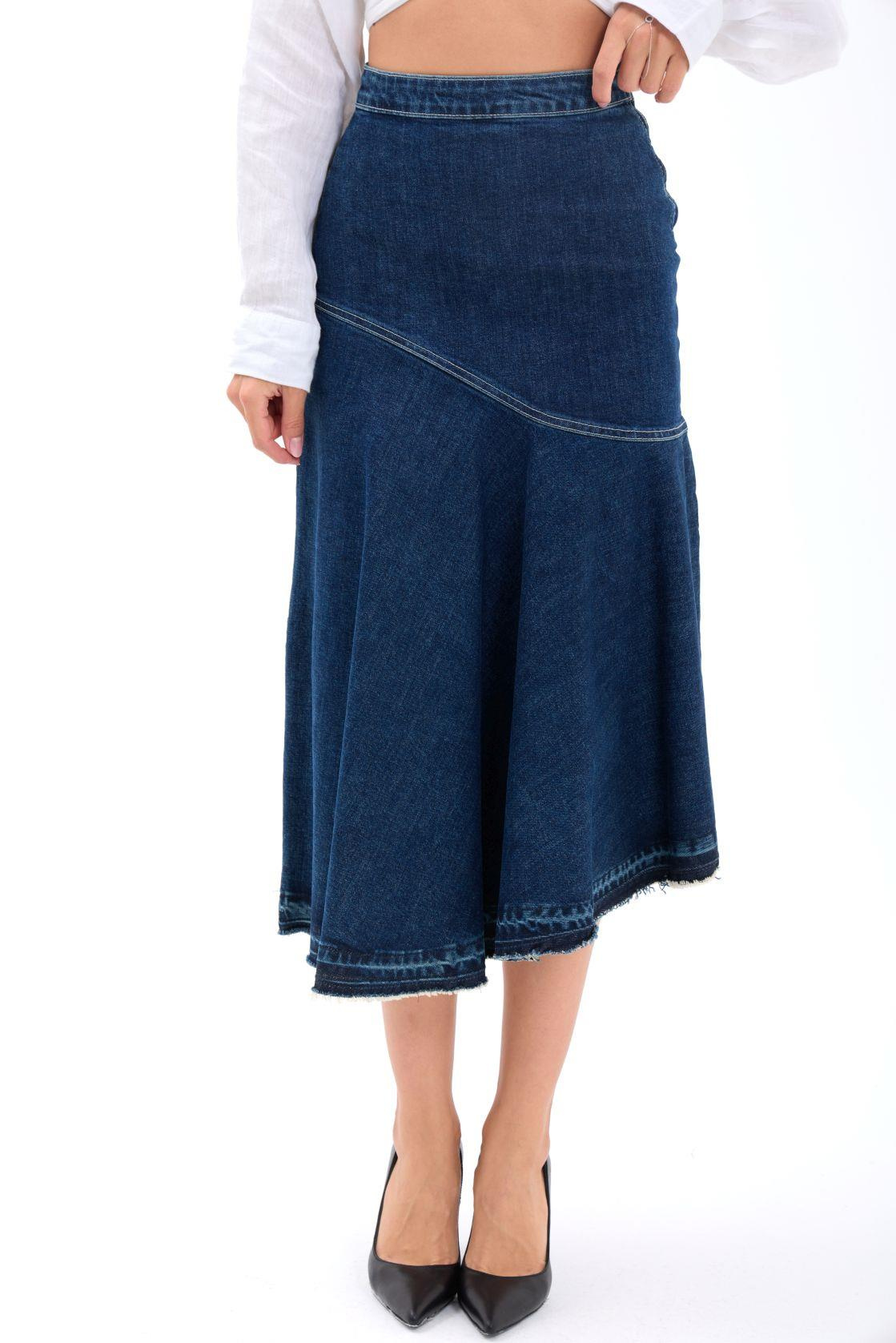 6490 DENİM ZW THE DENIM SKIRT-MAVİ