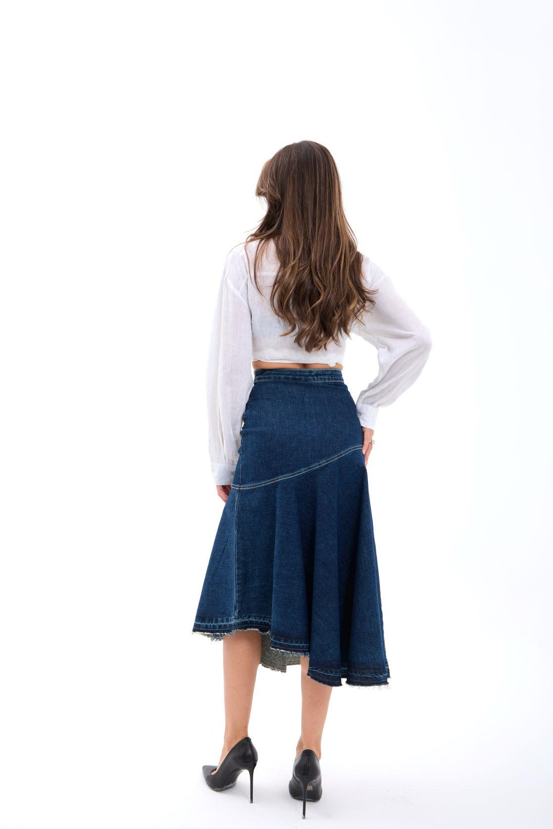 6490 DENİM ZW THE DENIM SKIRT-MAVİ