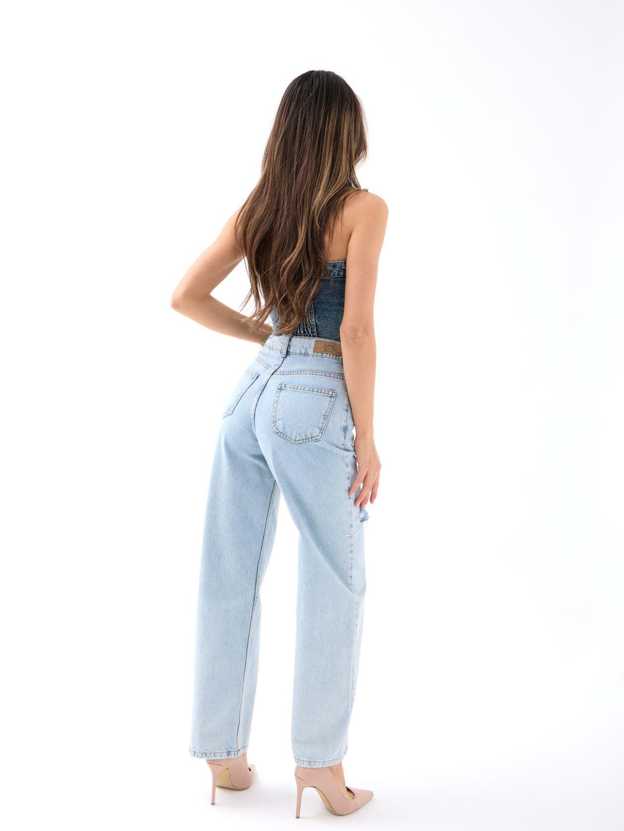 6491 DENİM WIDE LEG-AÇIK MAVİ