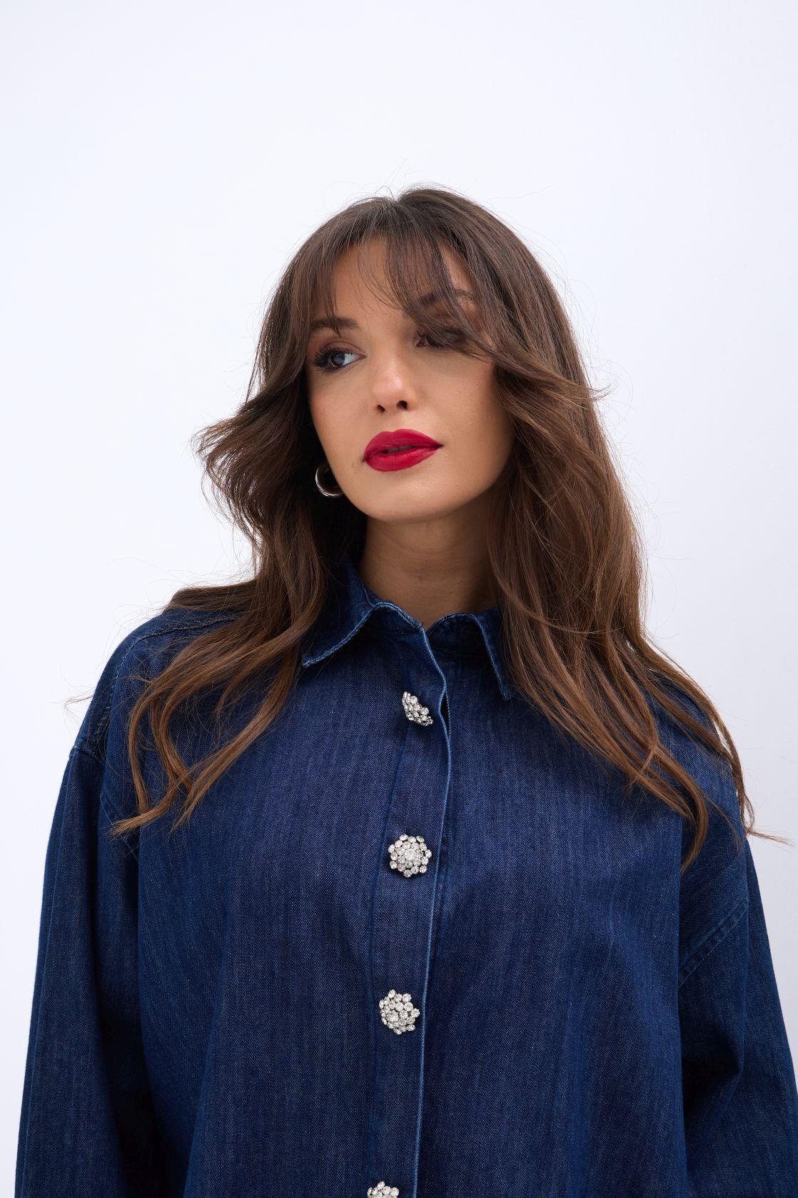 6633 KOT GÖMLEK-MAVİ