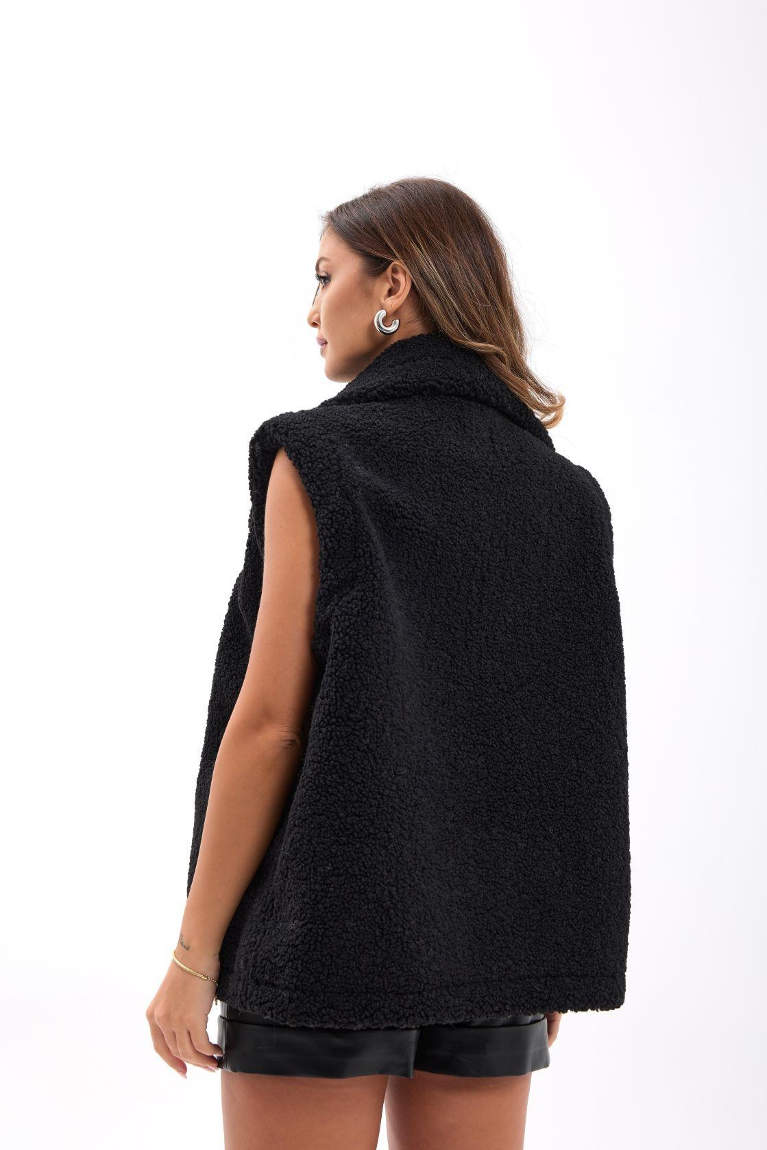 6719 TEDDY YELEK-SİYAH