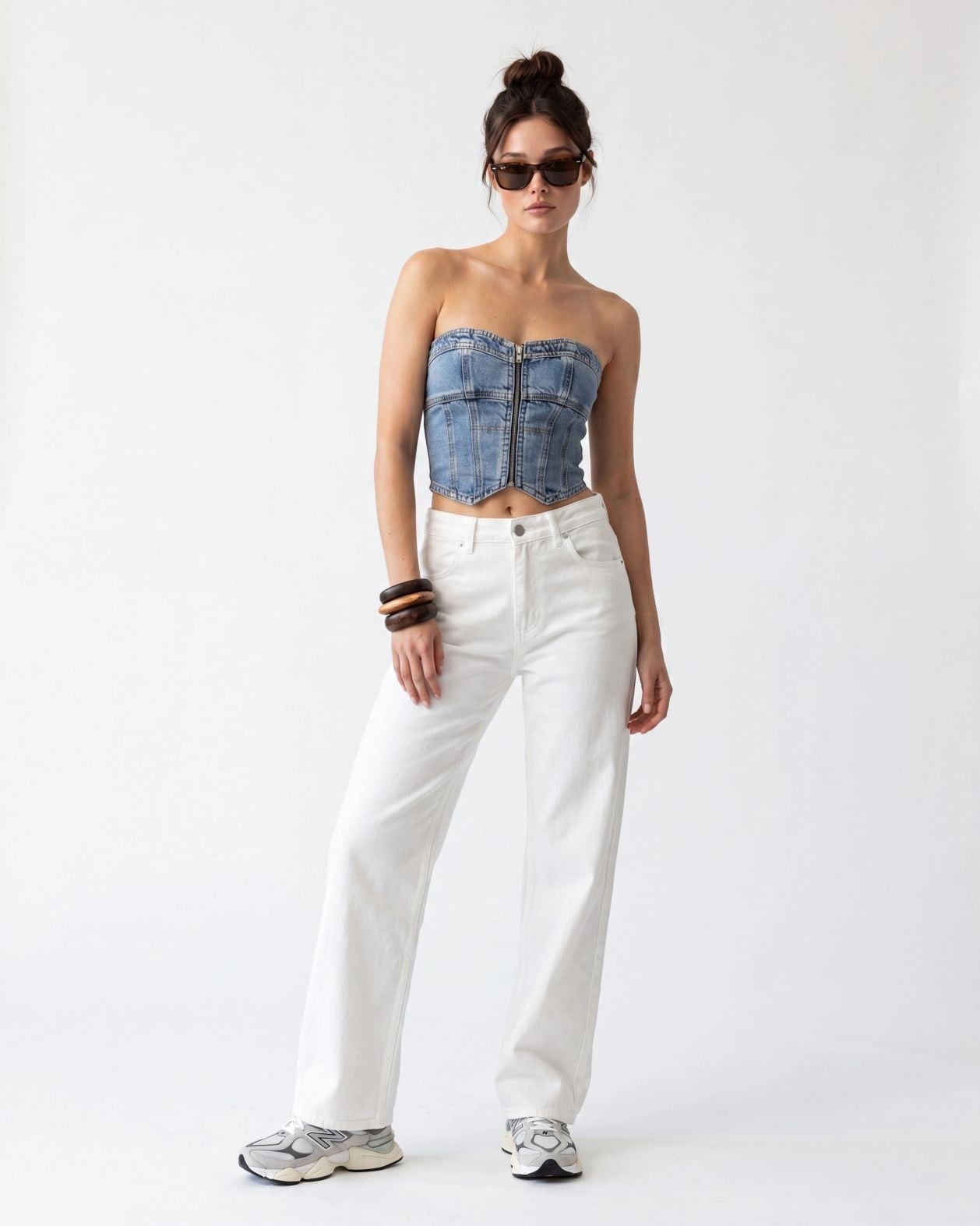 6878 KOT CROP-MAVİ