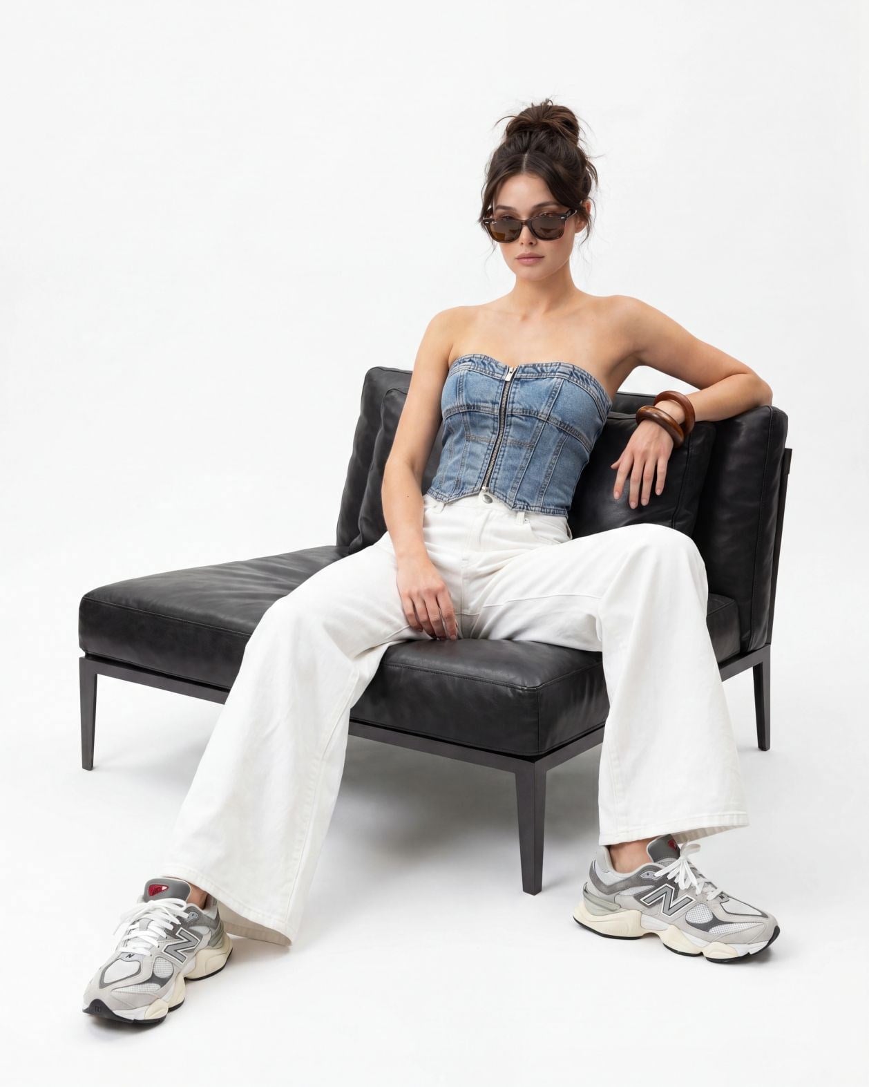 6878 KOT CROP-MAVİ