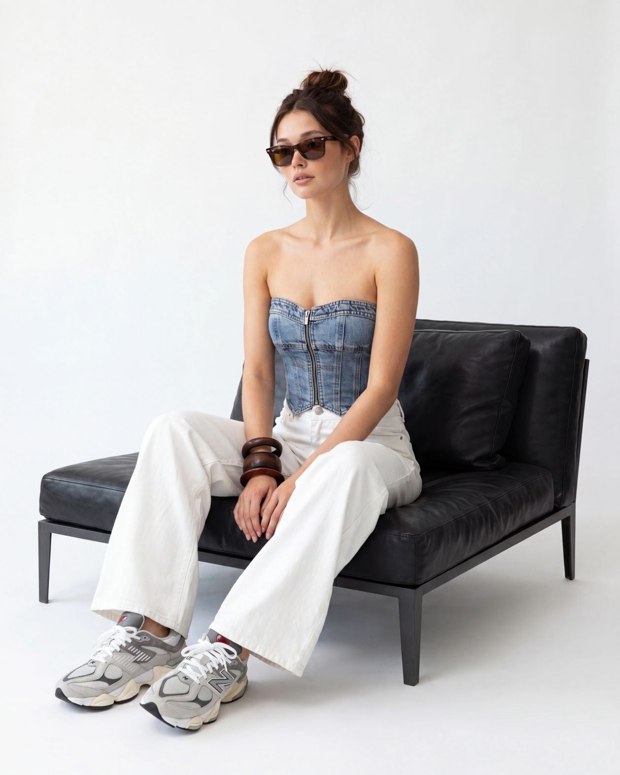 6878 KOT CROP-MAVİ