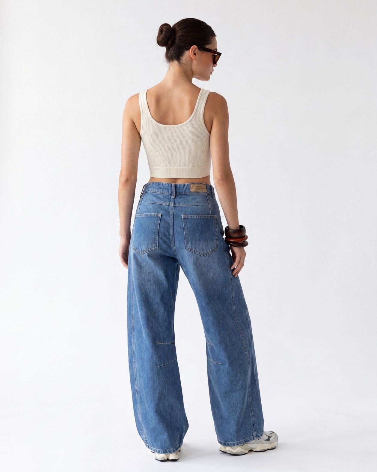 7086 KOT PANTOLON-MAVİ