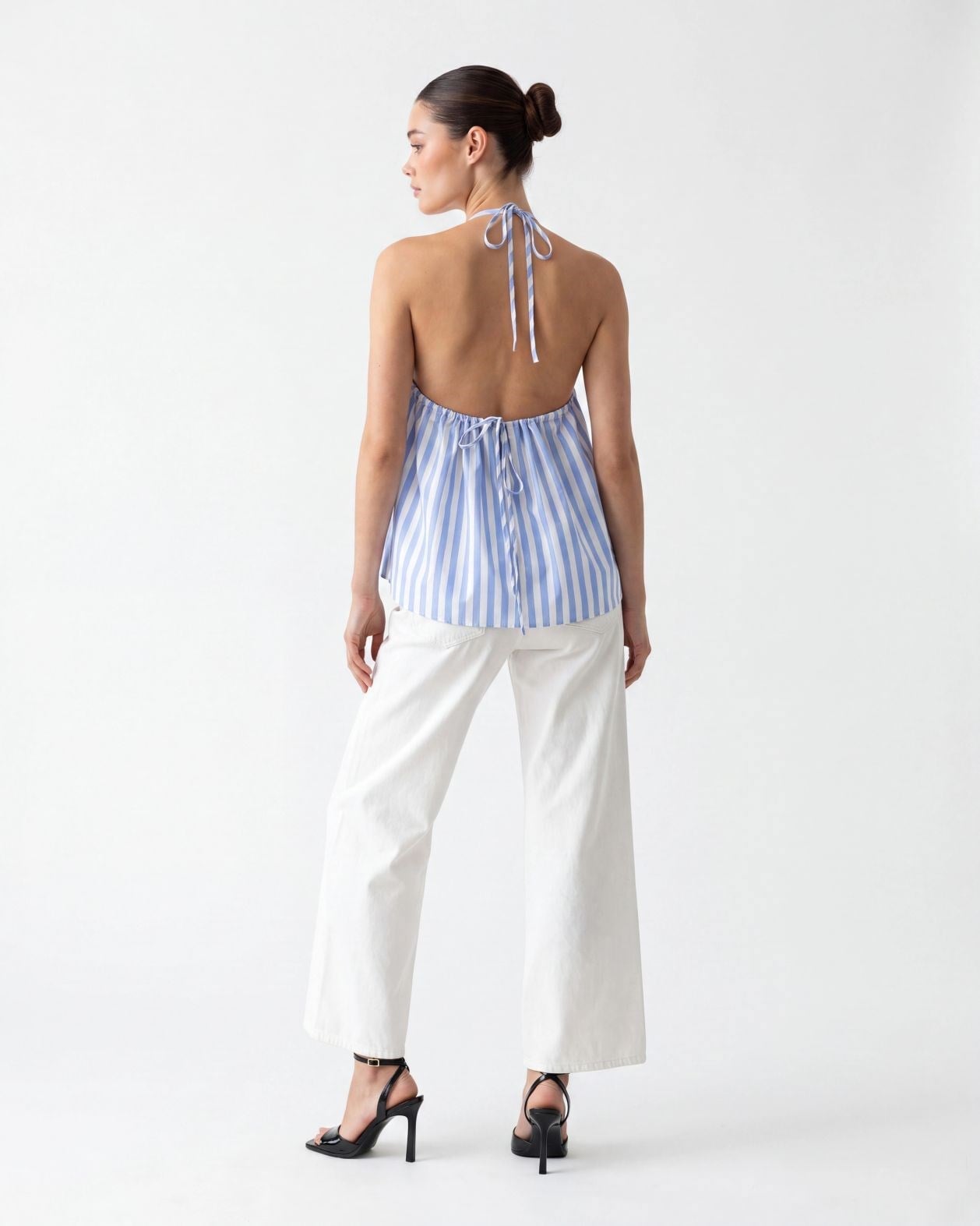 7139 BLUZ-NEW YORK ÇİZGİLİ