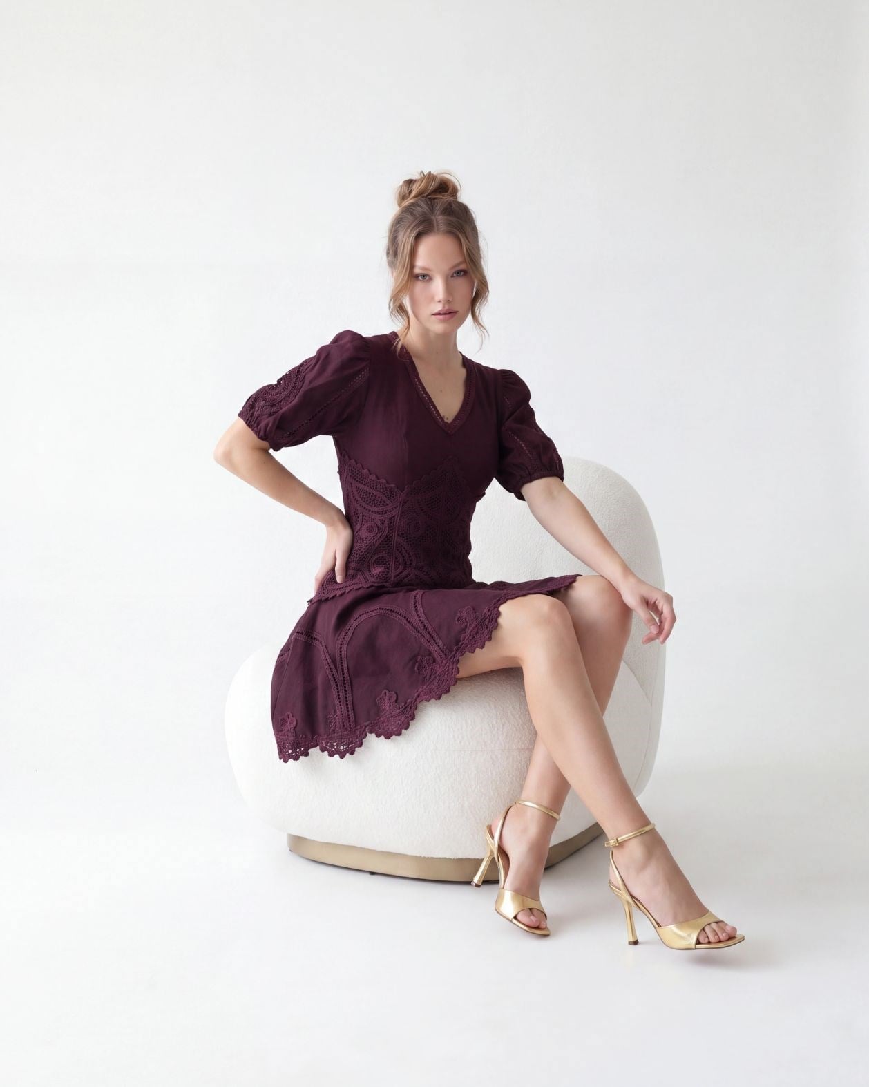 7149 ELBİSE-BORDO