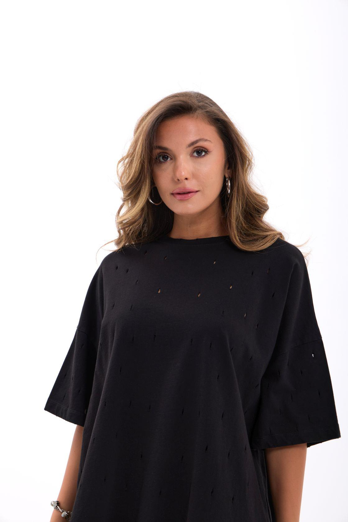 7169 T-SHİRT-SİYAH