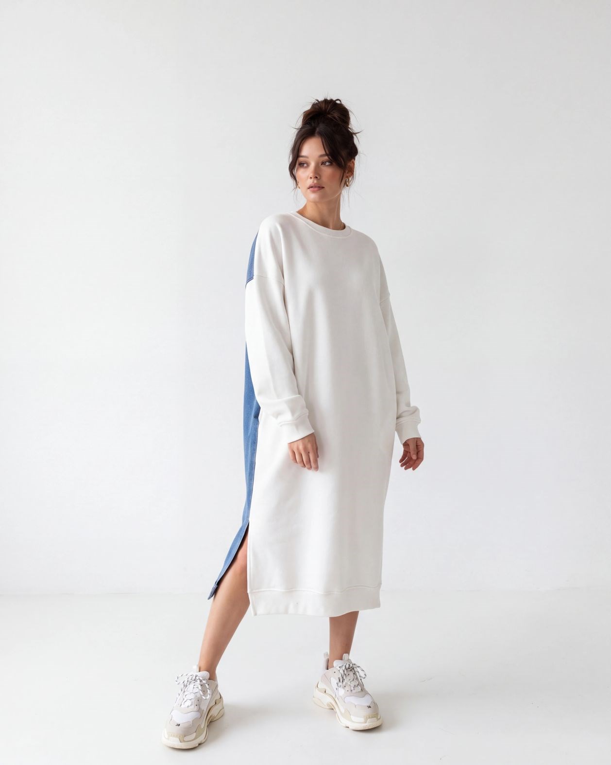 7194 UZUN SWEAT-EKRU