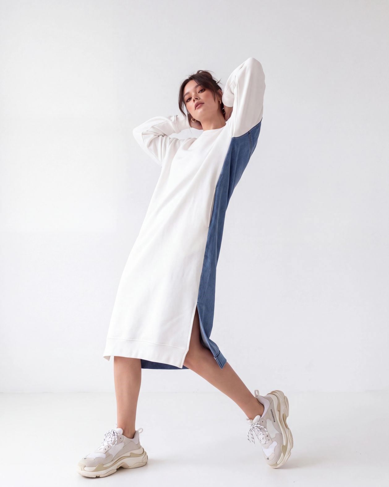 7194 UZUN SWEAT-EKRU