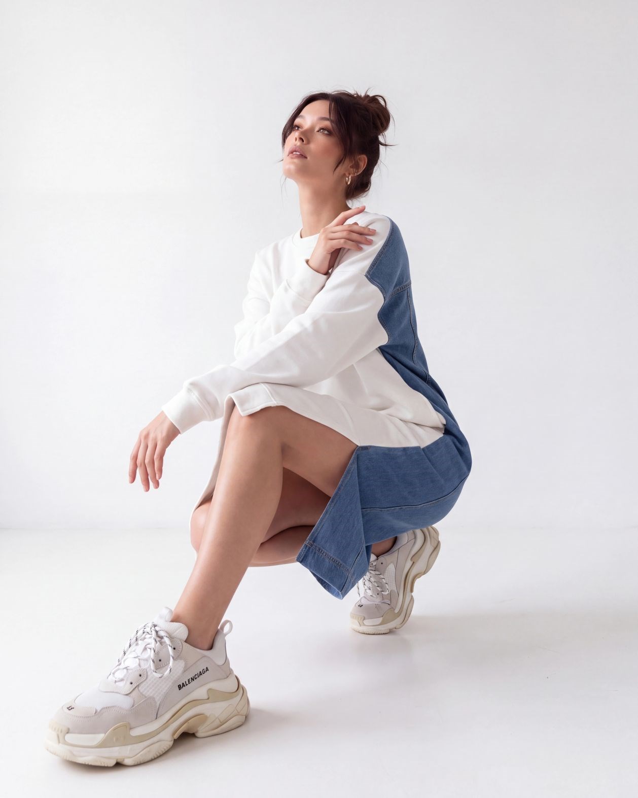 7194 UZUN SWEAT-EKRU