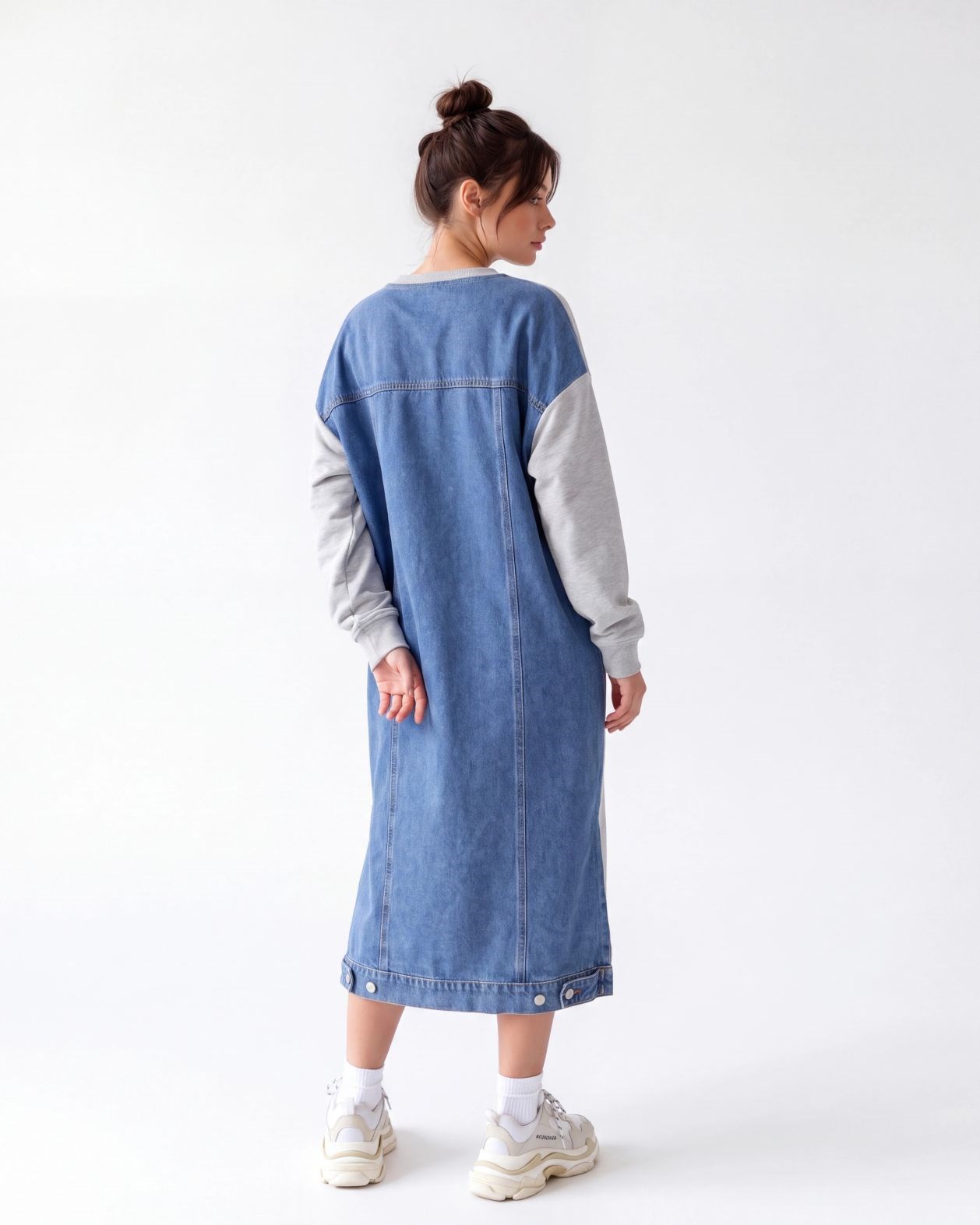 7194 UZUN SWEAT-GRİ