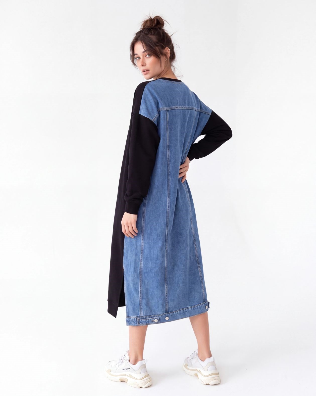 7194 UZUN SWEAT-SİYAH