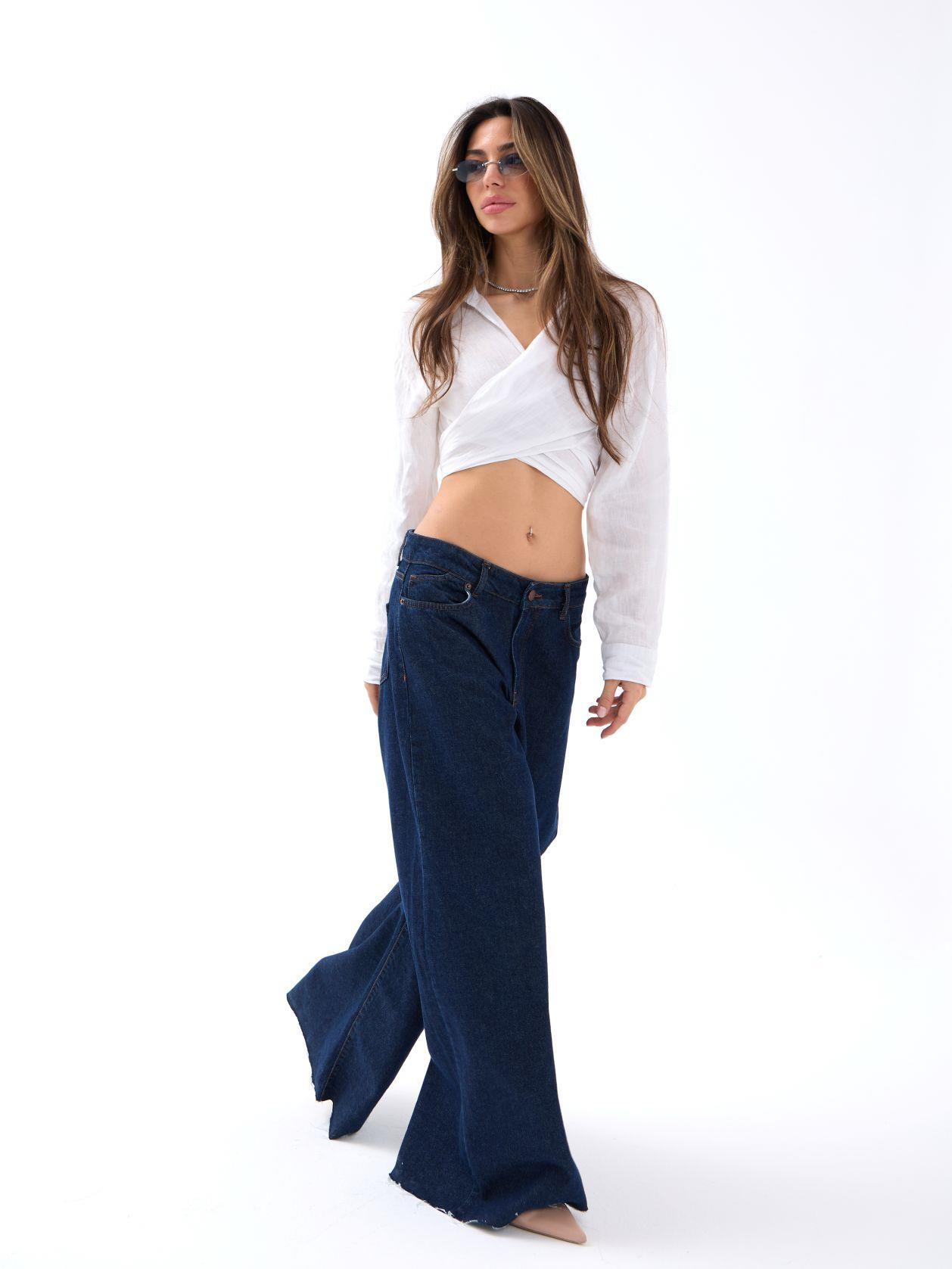 7350 KOT PANTOLON-MAVİ