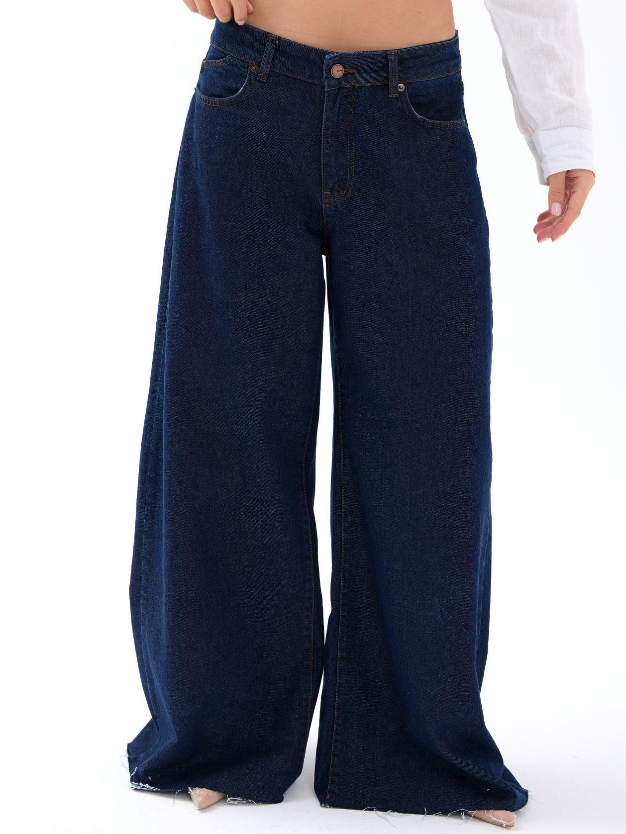 7350 KOT PANTOLON-MAVİ