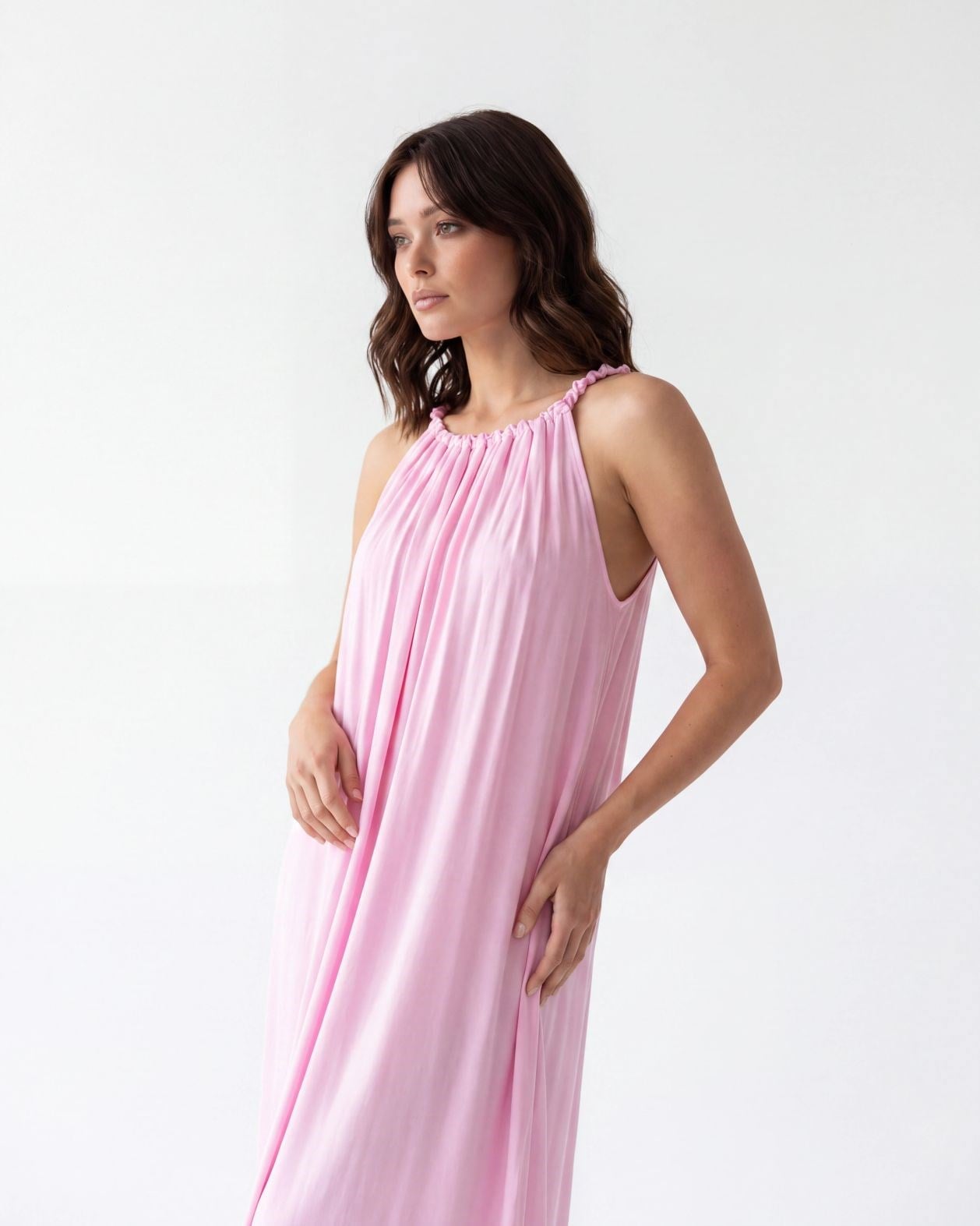 7387 ELBİSE-PEMBE