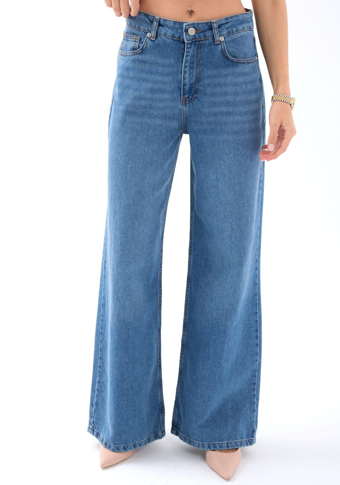 7418 KOT PANTOLON-MAVİ