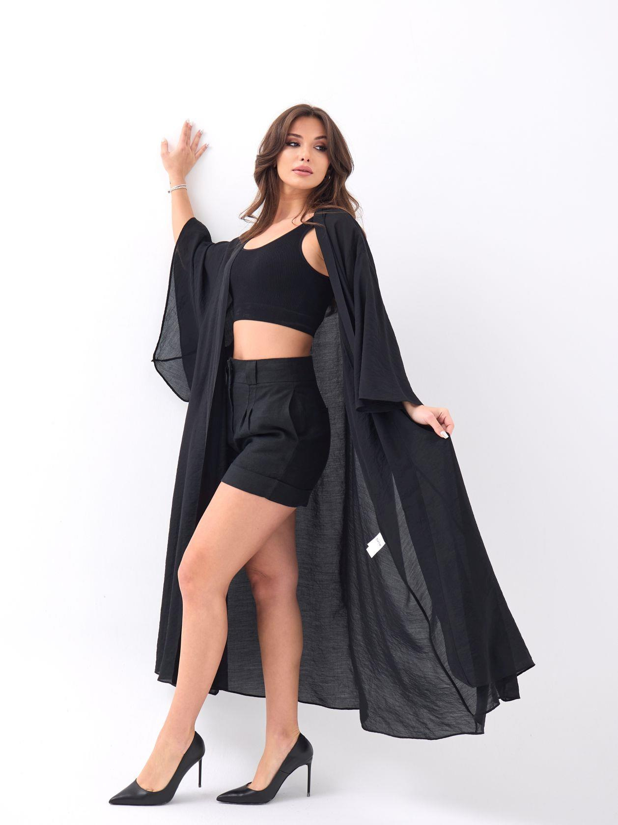 7426 KİMONO-SİYAH