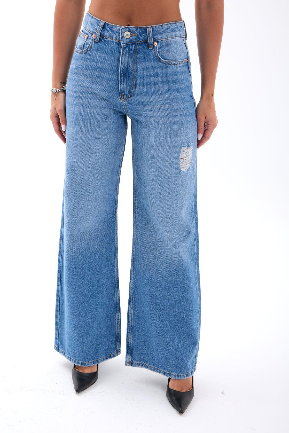 7442 KOT PANTOLON-KOYU MAVİ