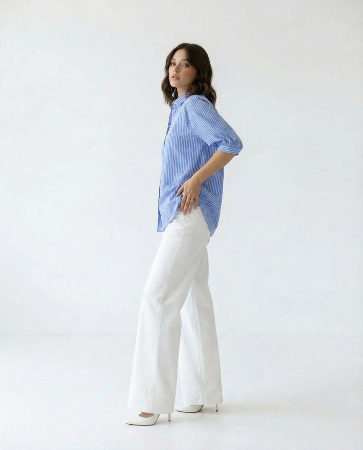 7452 GÖMLEK-AREZZO ÇİZGİLİ