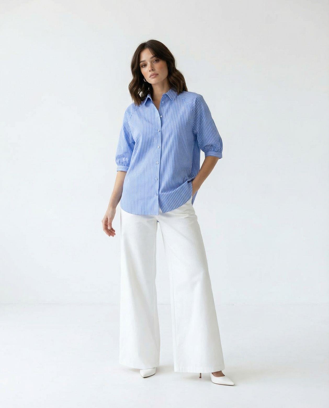 7452 GÖMLEK-AREZZO ÇİZGİLİ