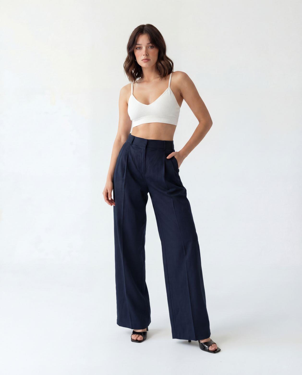 7555 PANTOLON-LACİVERT