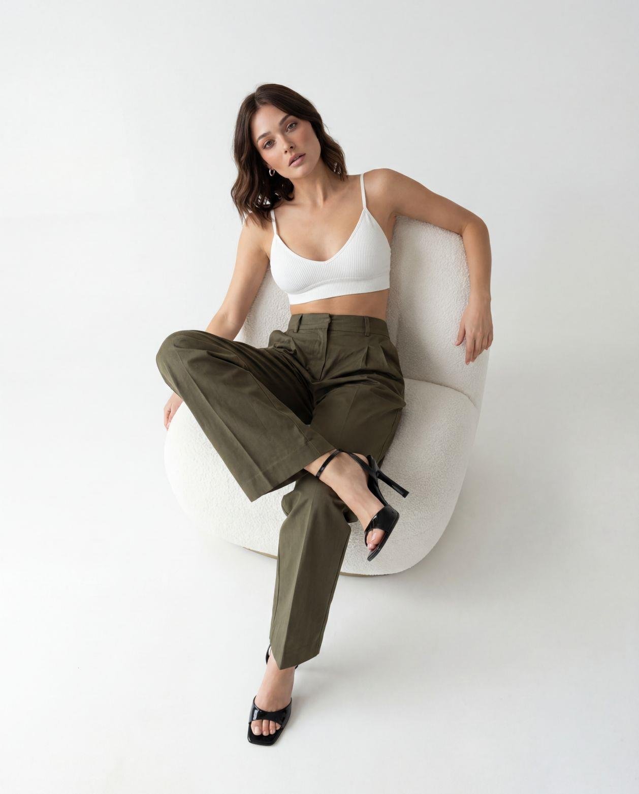 7555 PANTOLON-VİZON