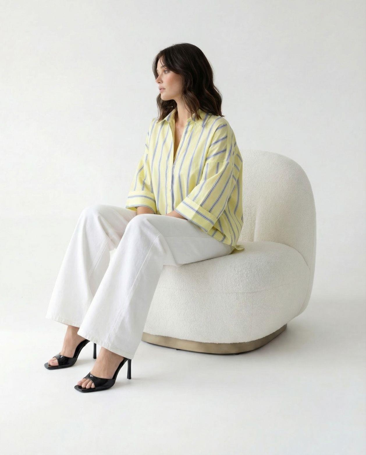 7556 GÖMLEK-TRENTO ÇİZGİLİ