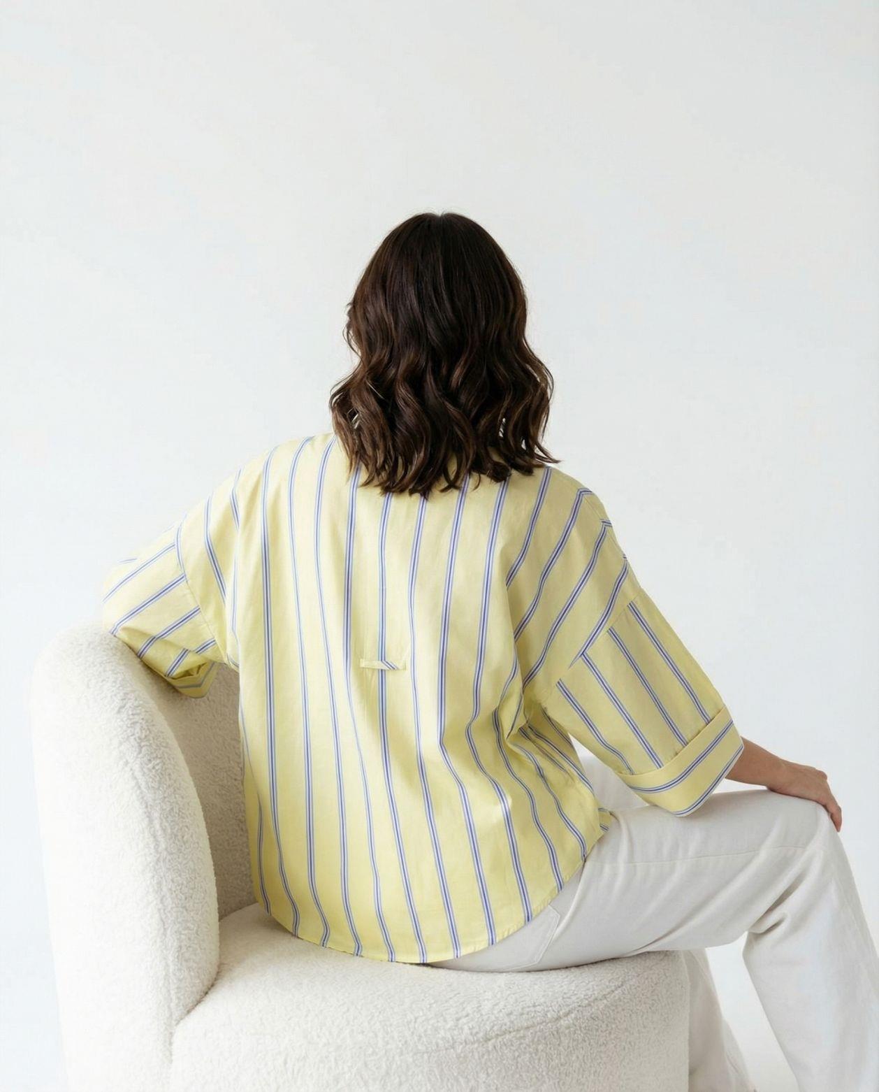 7556 GÖMLEK-TRENTO ÇİZGİLİ