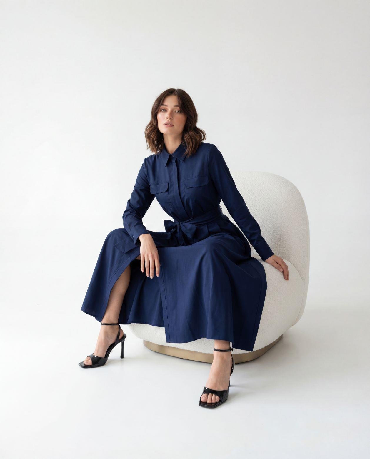 7559 ELBİSE-LACİVERT