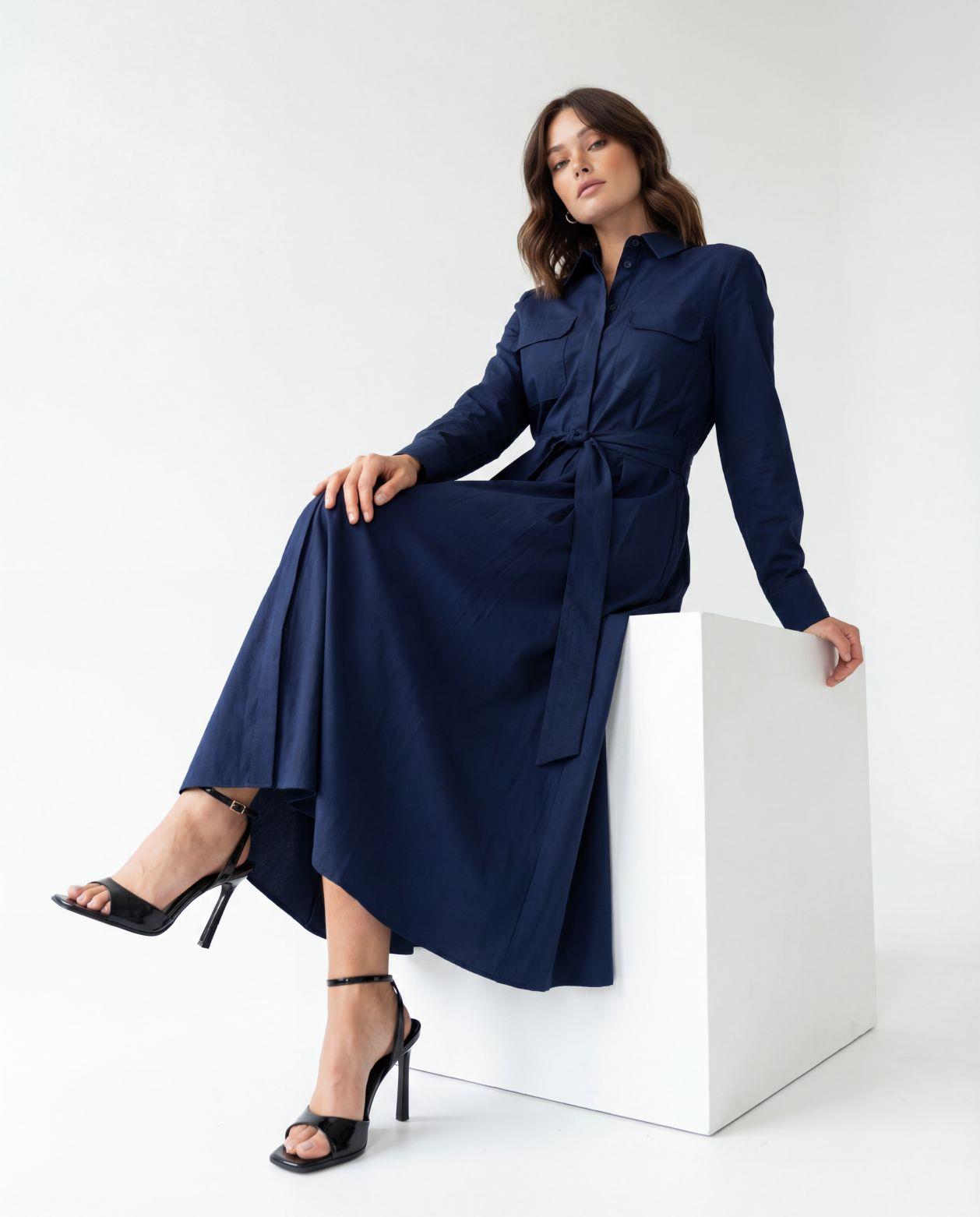 7559 ELBİSE-LACİVERT