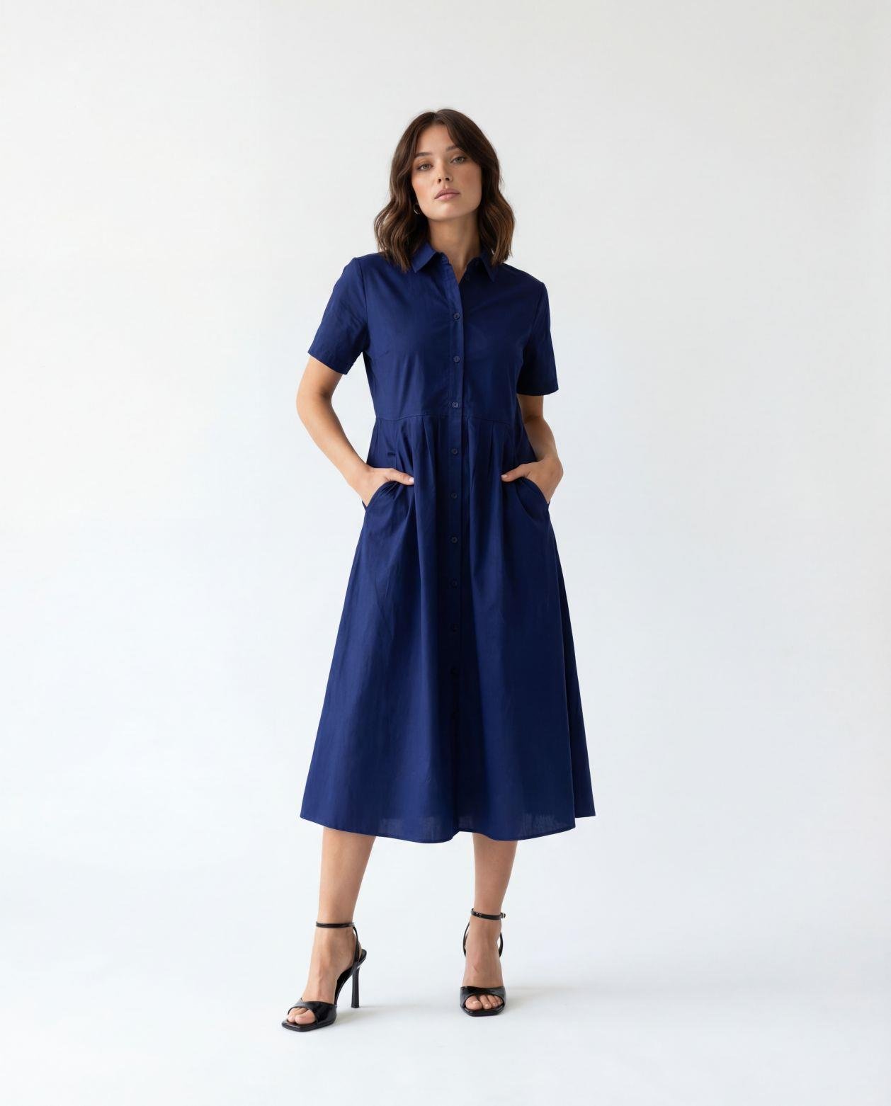 7561 ELBİSE-LACİVERT